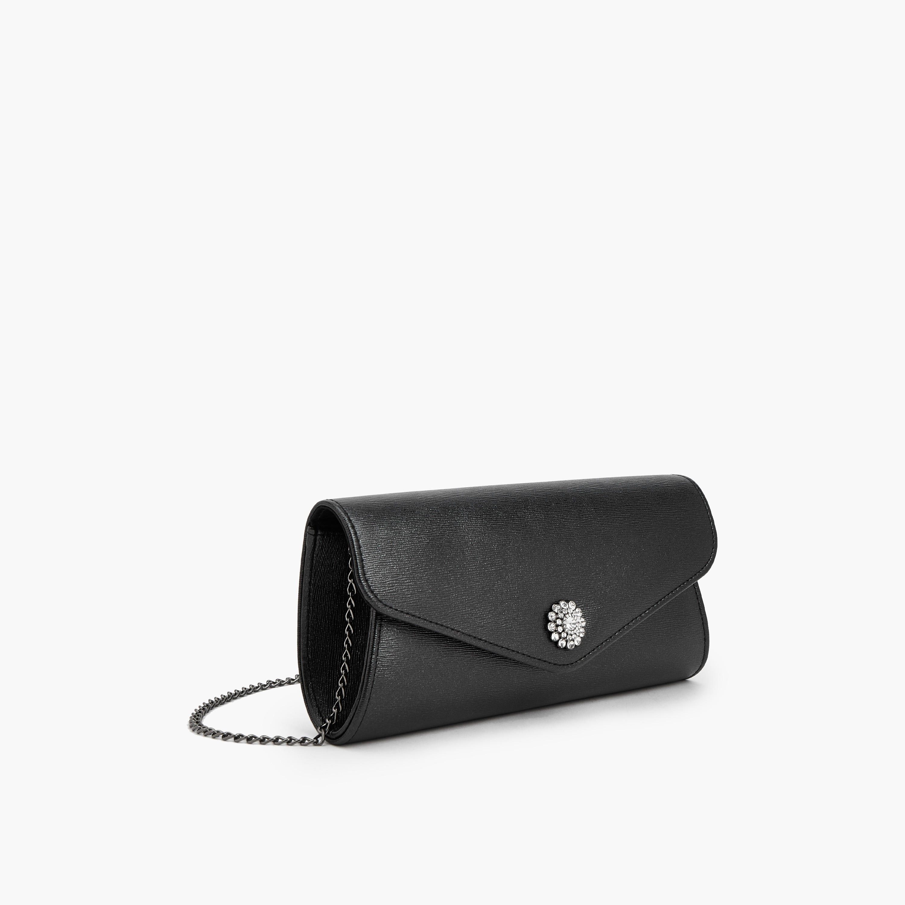 Flora Bella Textured Clutch with Detachable Chain Strap-women-bagsandwallets-handbags-image-3