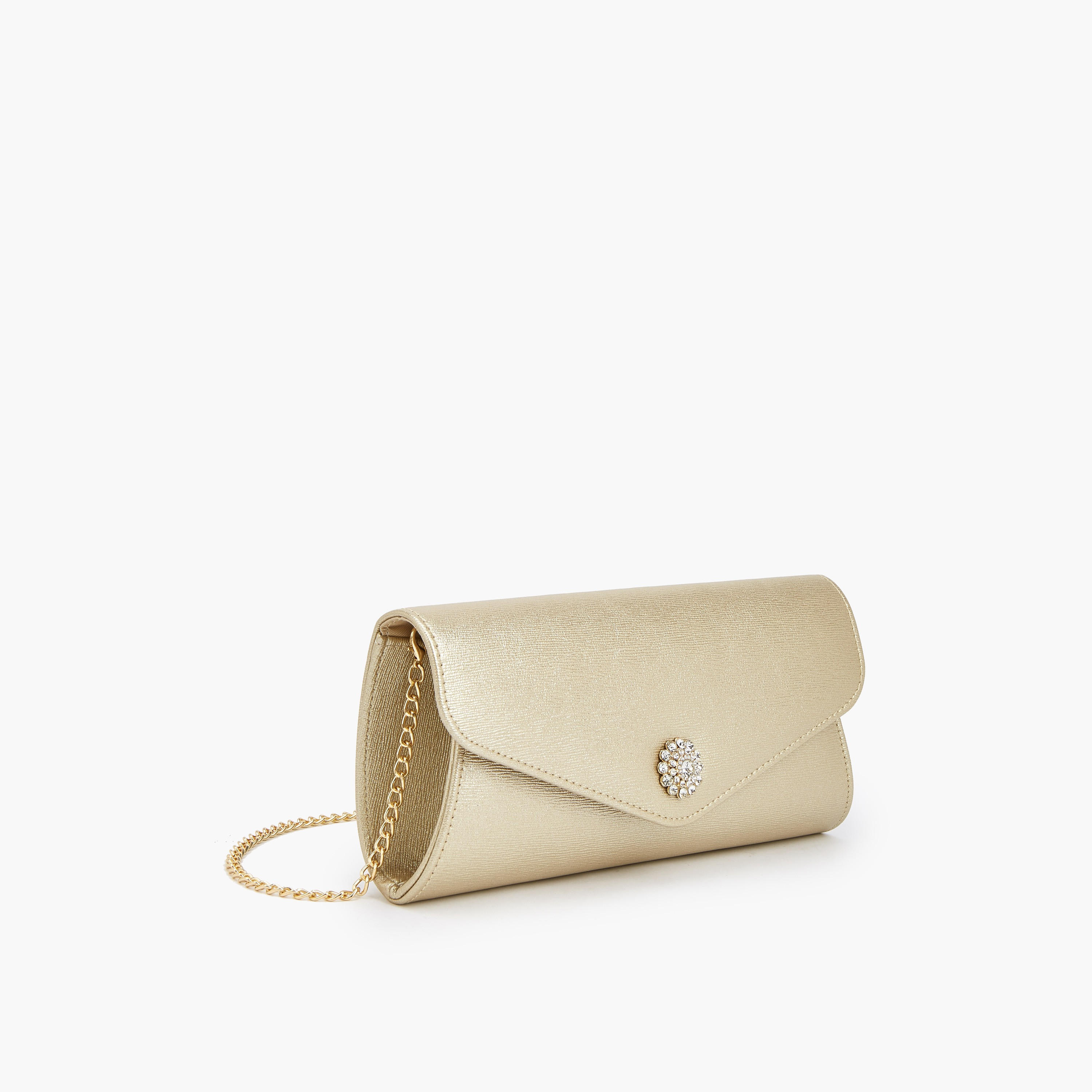 Flora Bella Textured Clutch with Detachable Chain Strap-women-bagsandwallets-handbags-image-3