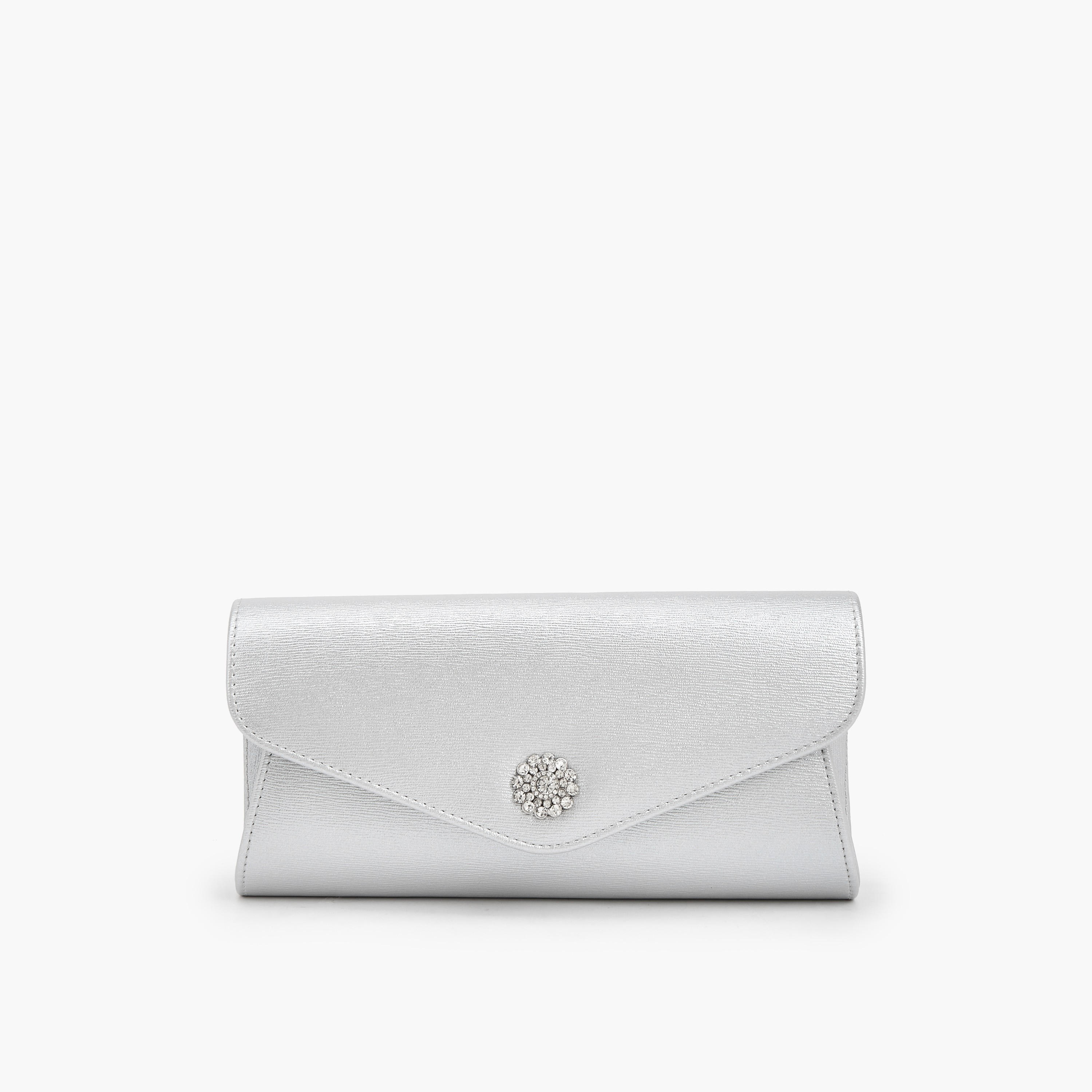 Flora Bella Textured Clutch with Detachable Chain Strap-women-bagsandwallets-handbags-image-1