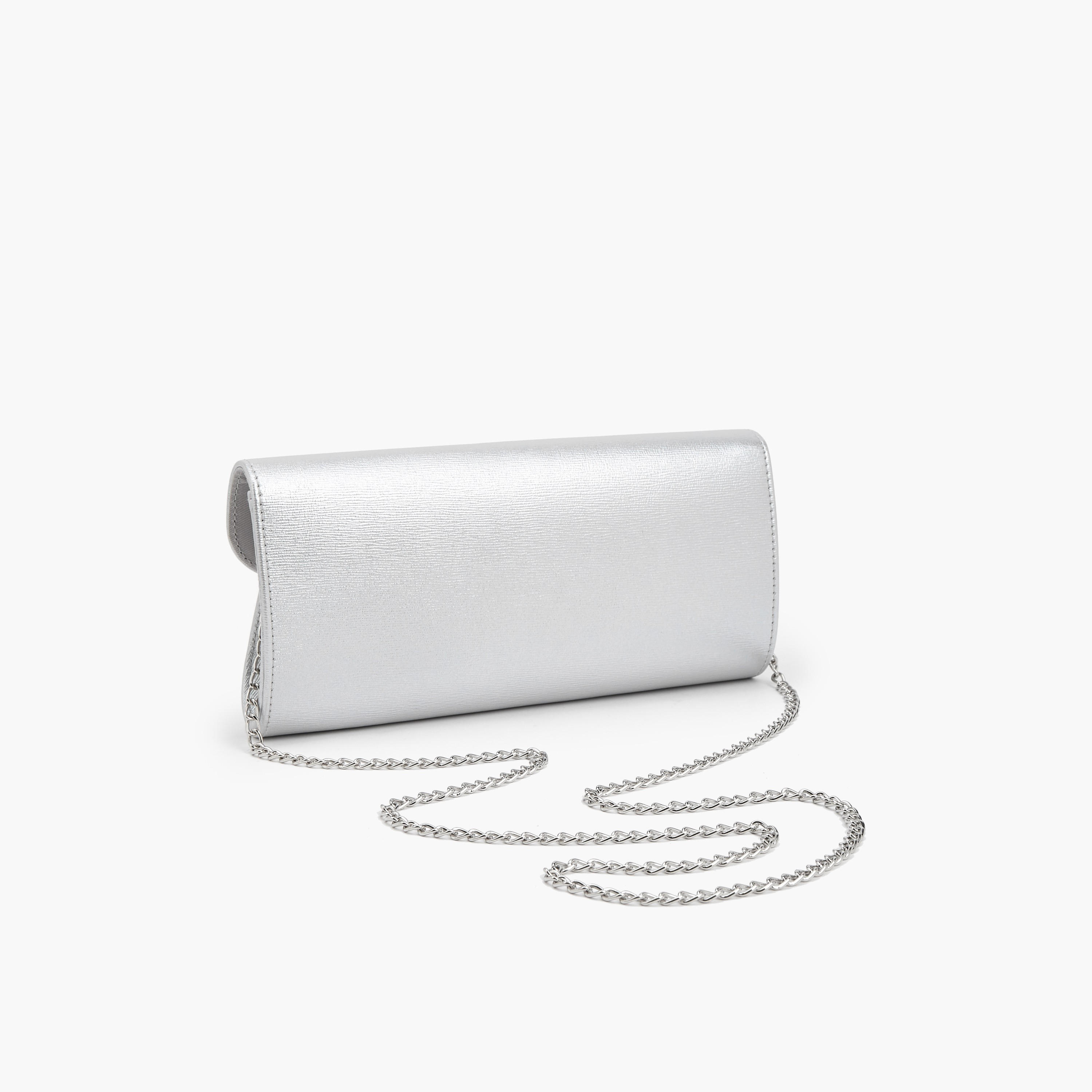 Flora Bella Textured Clutch with Detachable Chain Strap-women-bagsandwallets-handbags-image-5
