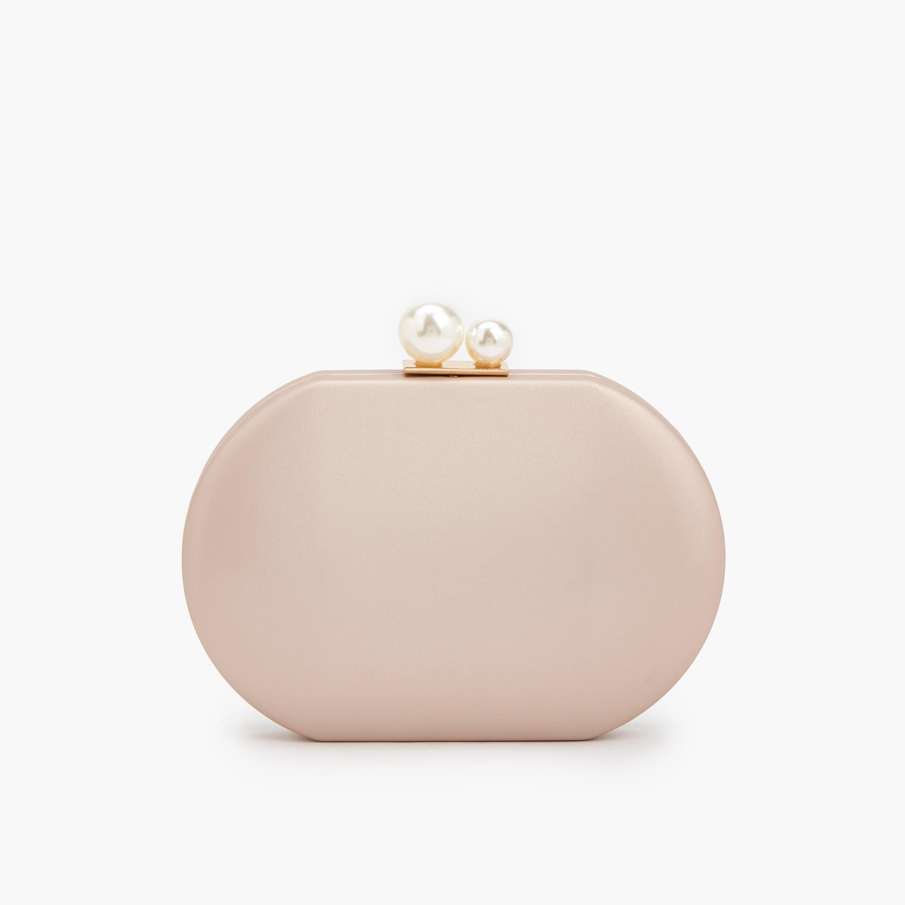 شنطة كلاتش سادة بحزام سلسلة قابل للفصل من فلورا بيلا-women-bagsandwallets-handbags-image-1