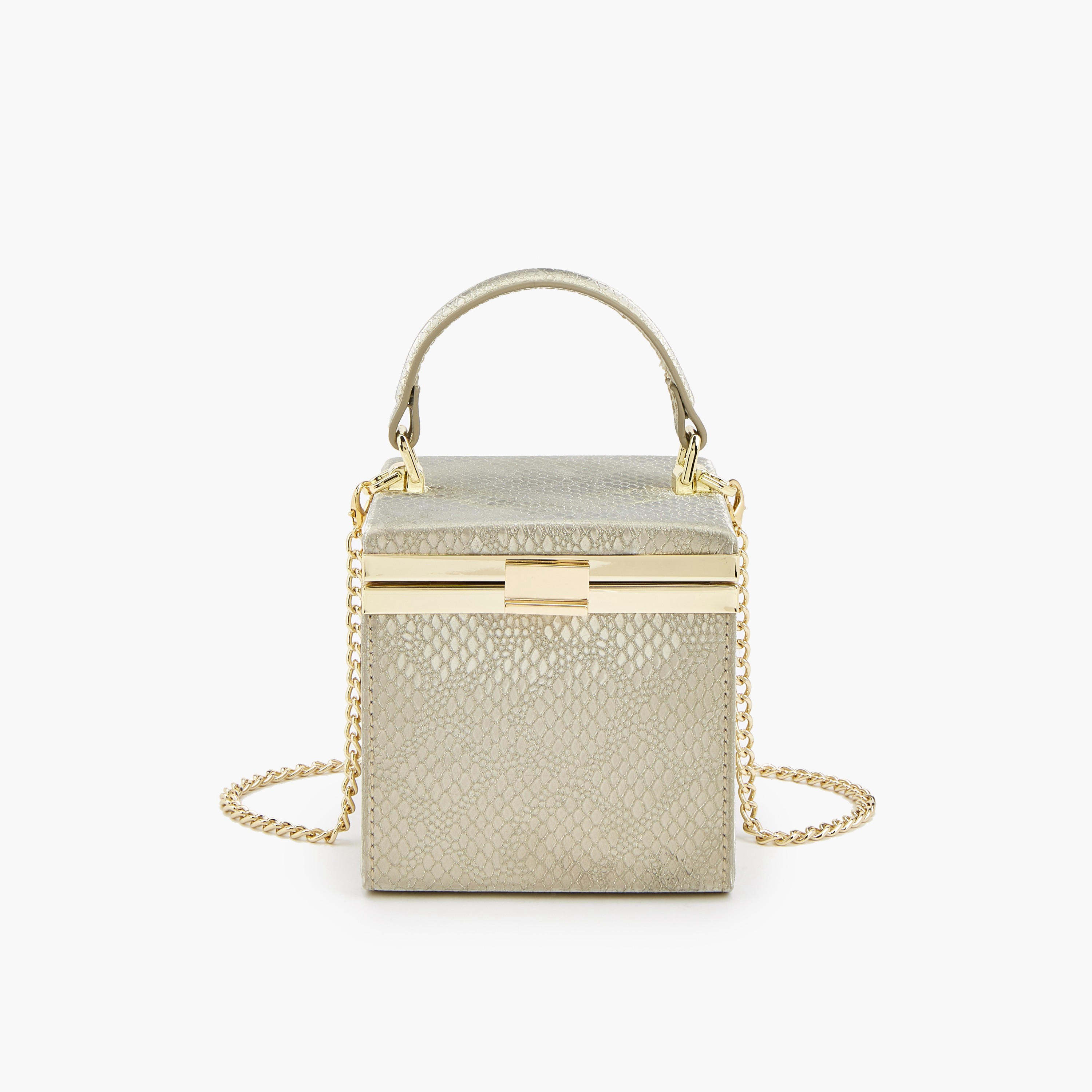 Flora Bella Textured Crossbody Bag with Chain Strap-women-bagsandwallets-handbags-image-1