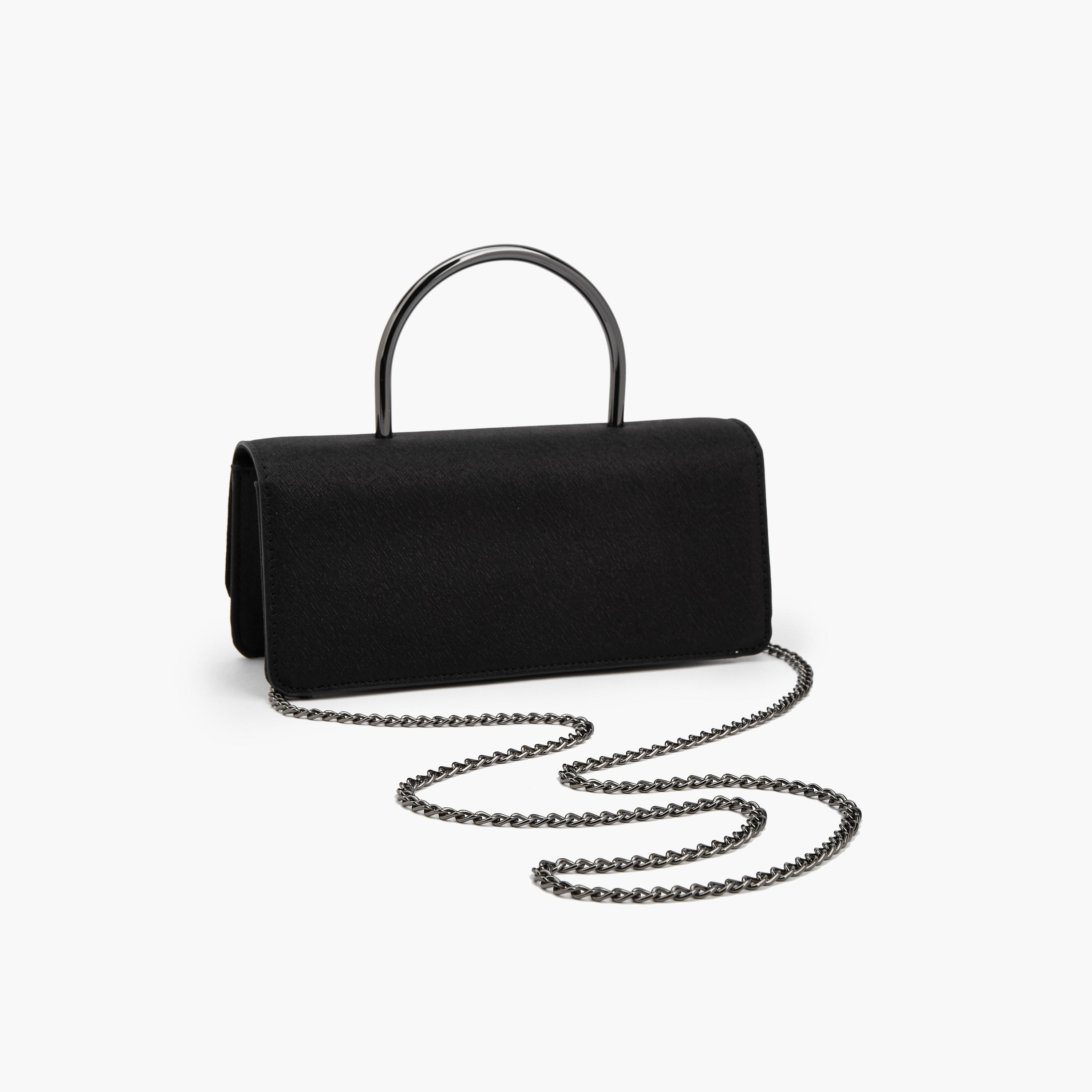 شنطة كلاتش بارزة الملمس بحزام سلسلة قابل للفصل من فلورا بيلا-women-bagsandwallets-handbags-image-5