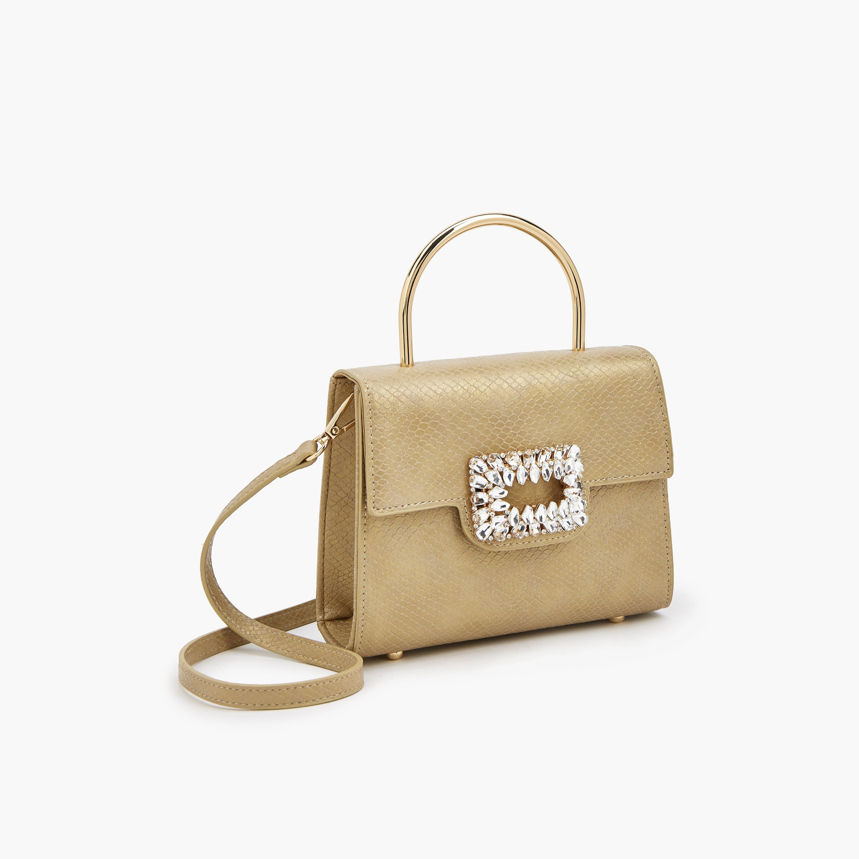 Flora Bella Embellished Buckle Crossbody Bag with Detachable Strap-women-bagsandwallets-handbags-image-4