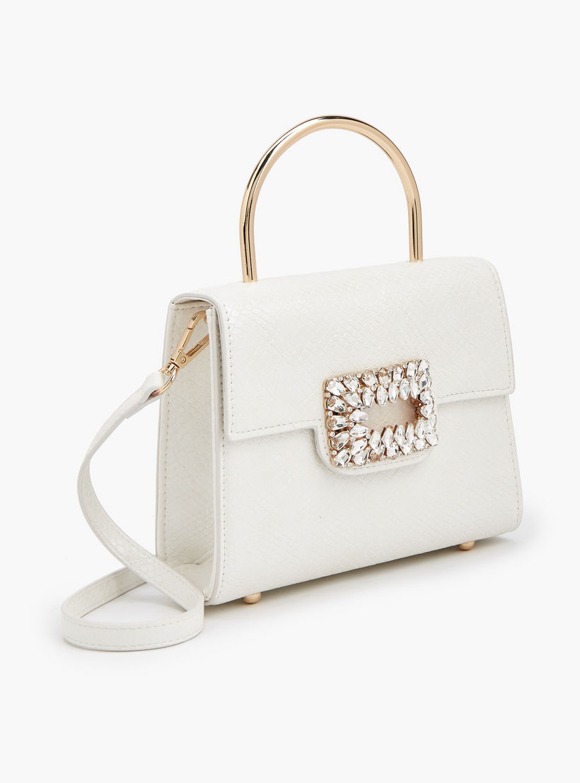 Flora Bella Embellished Buckle Crossbody Bag with Detachable Strap-women-bagsandwallets-handbags-image-4
