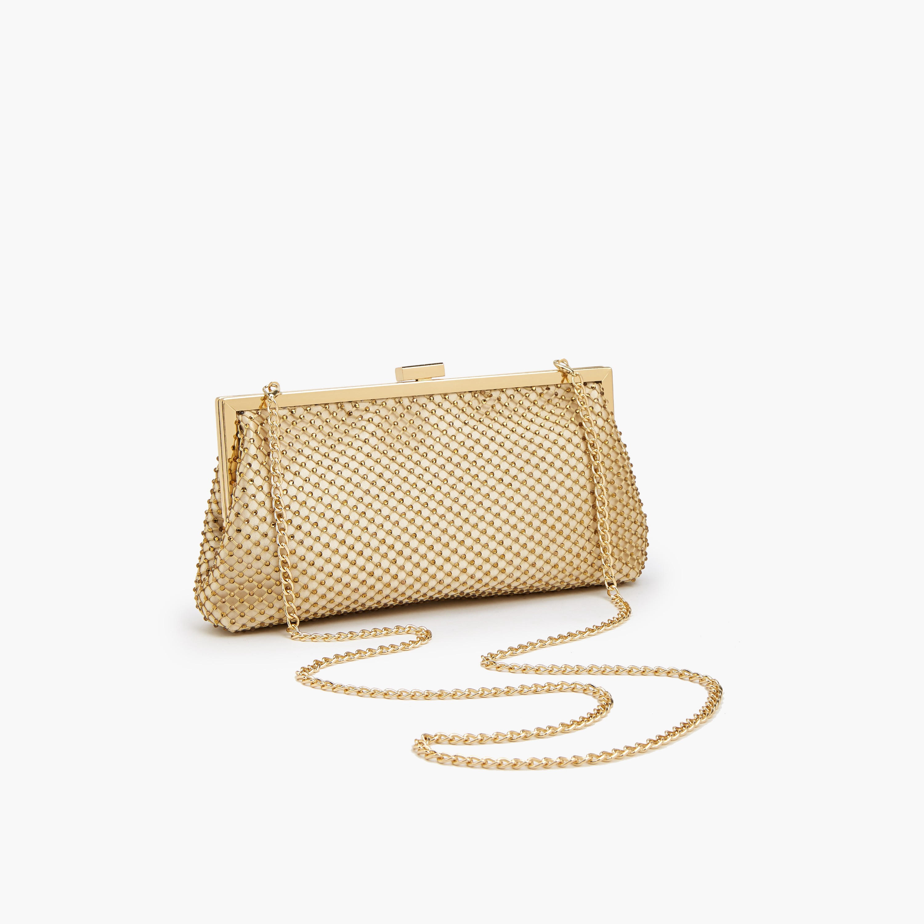 Flora Bella Embellished Clutch with Chain Strap-women-bagsandwallets-handbags-image-5