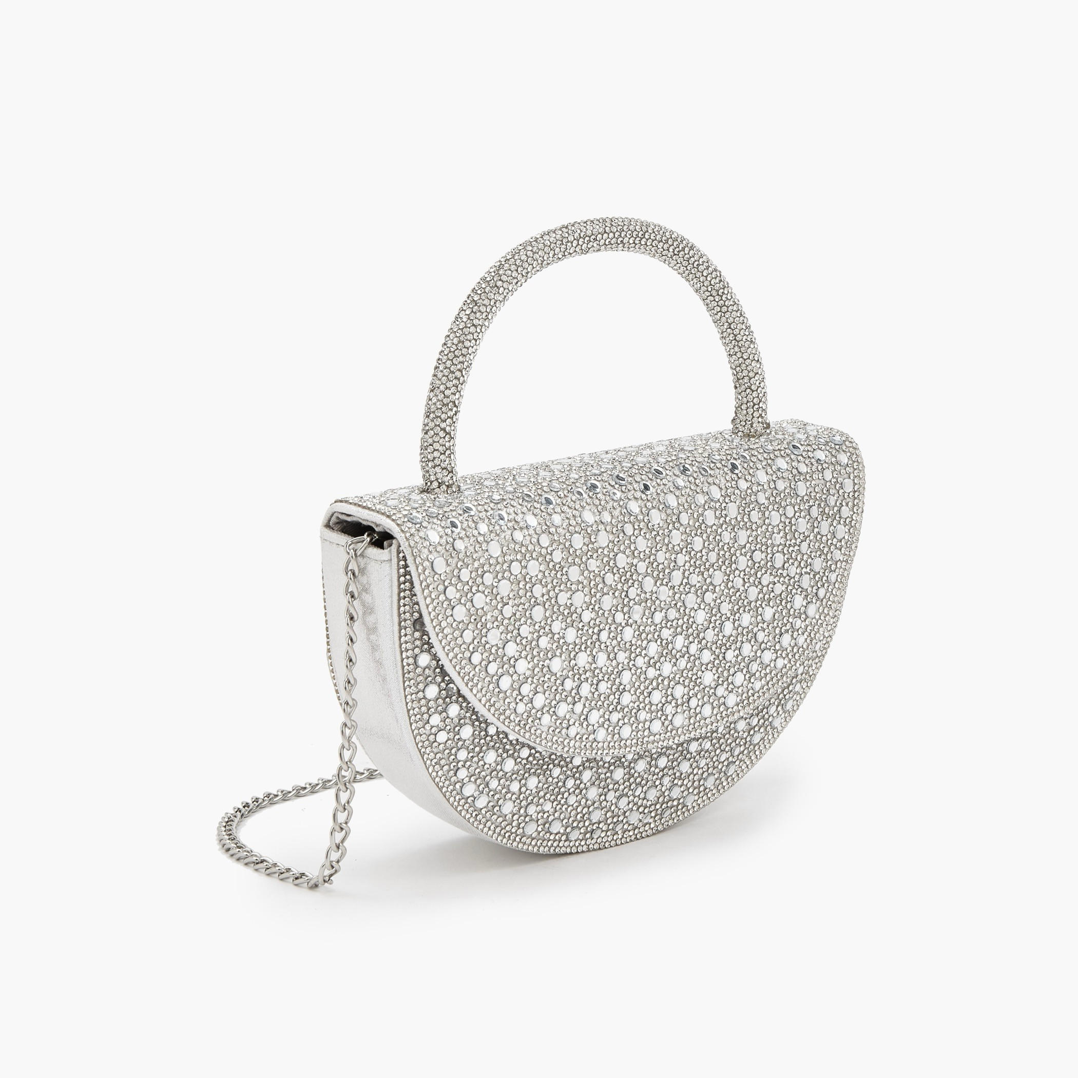 Flora Bella Embellished Crossbody Bag with Detachable Chain Strap-women-bagsandwallets-handbags-image-4