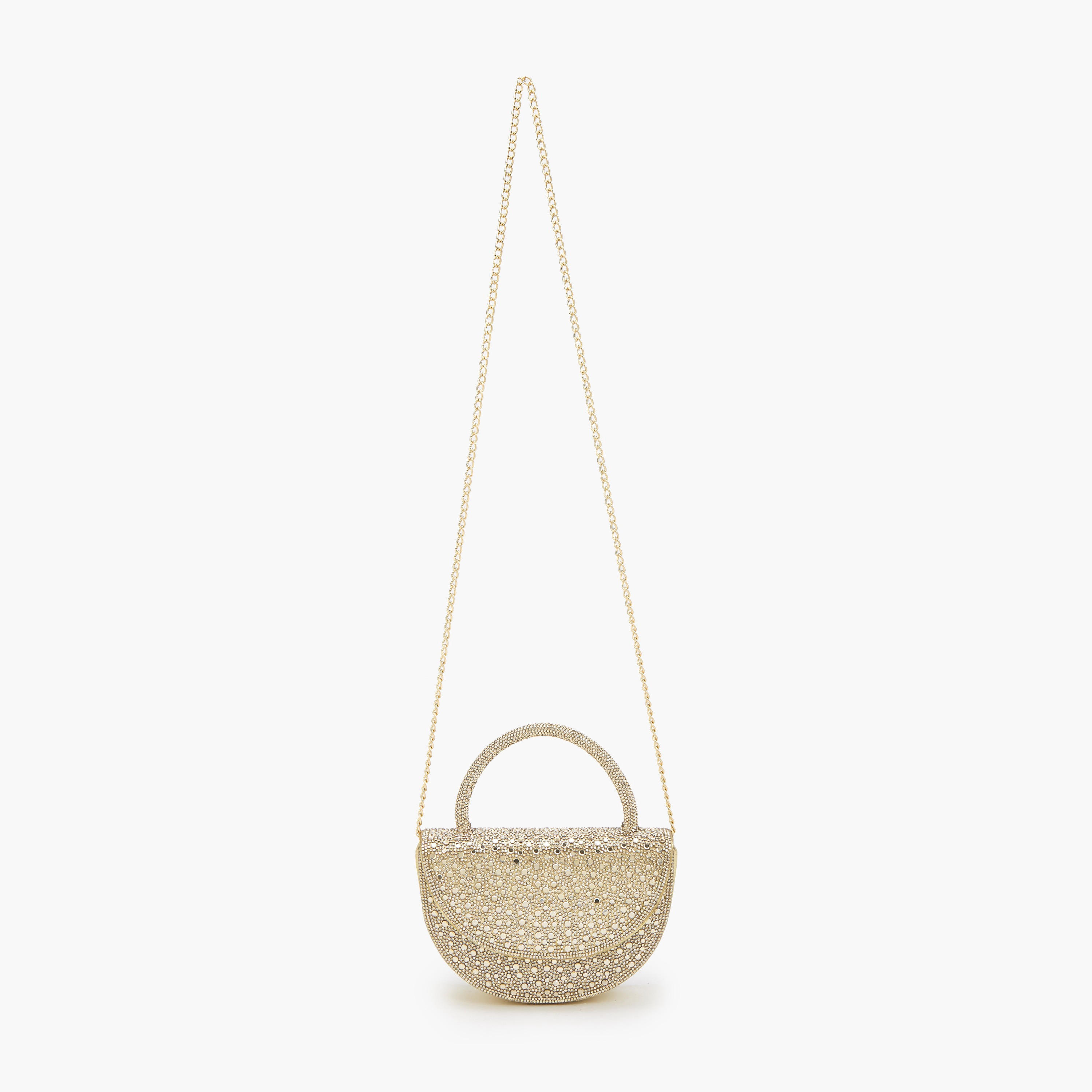 Flora Bella Embellished Crossbody Bag with Detachable Chain Strap-women-bagsandwallets-handbags-image-3