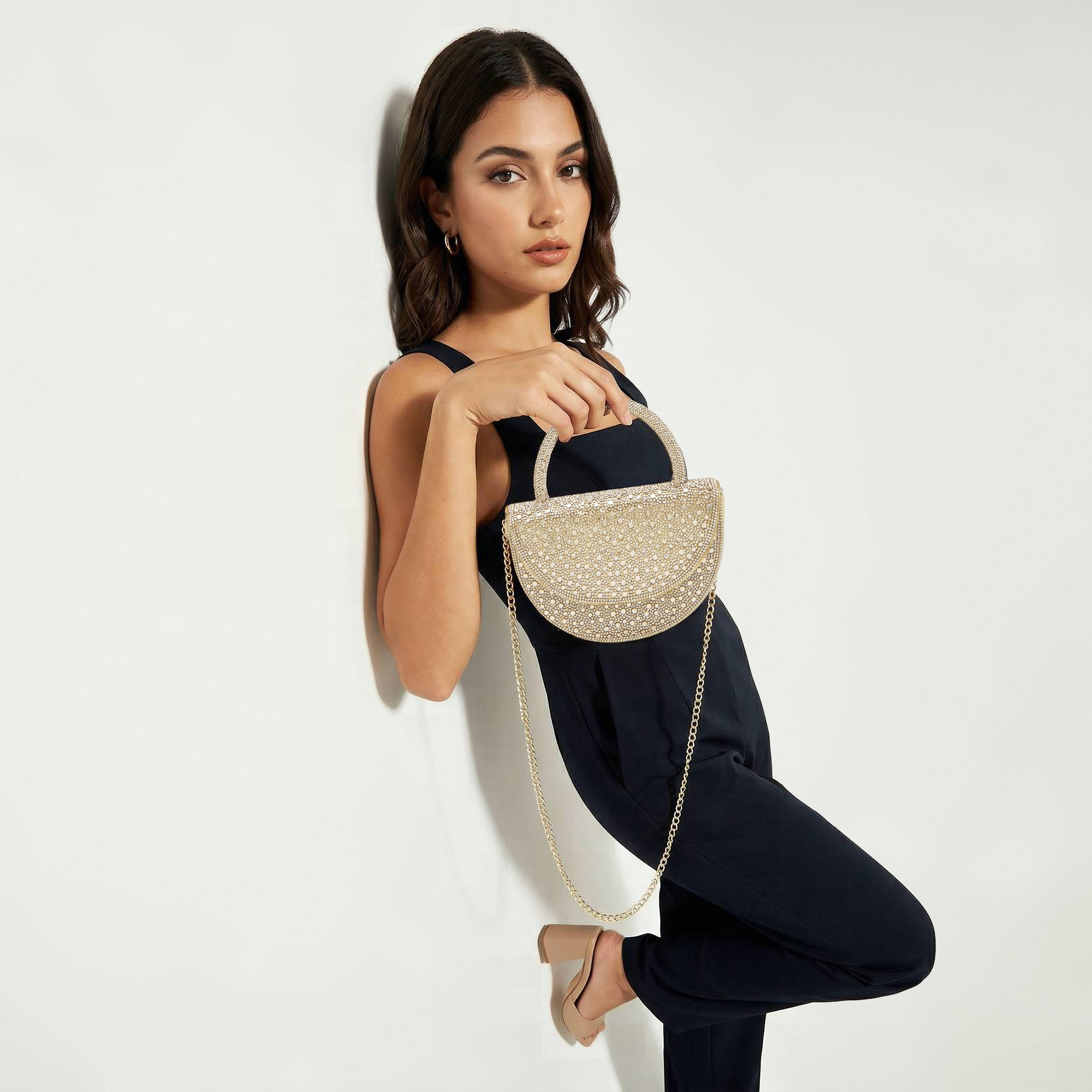 Flora Bella Embellished Crossbody Bag with Detachable Chain Strap-women-bagsandwallets-handbags-image-2