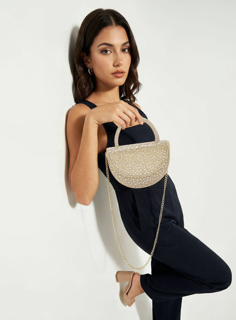Flora Bella Embellished Crossbody Bag with Detachable Chain Strap-women-bagsandwallets-handbags-image-2