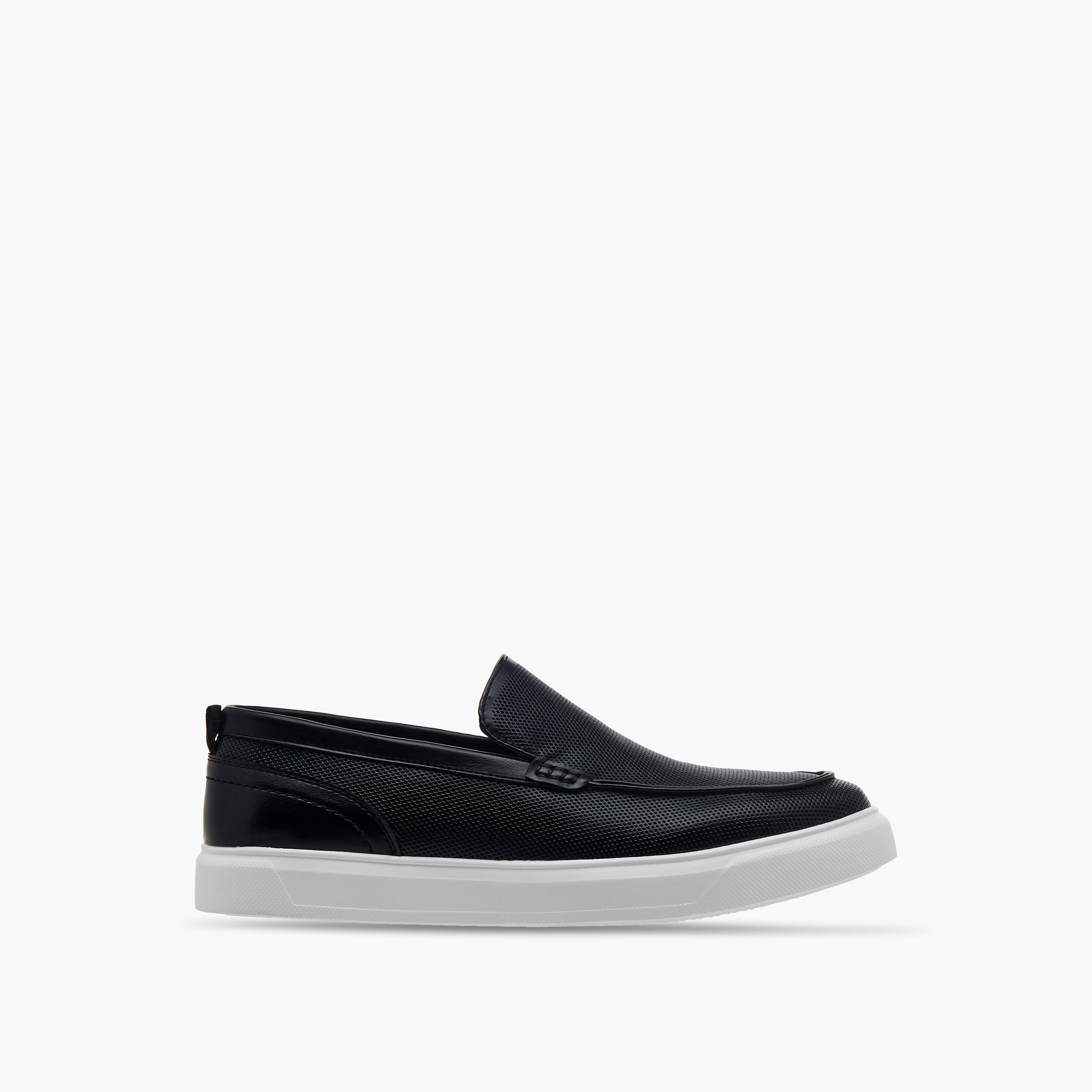 Lee Cooper Men's Textured Slip-On Loafers-men-shoes-loafersandmoccasins-image-3