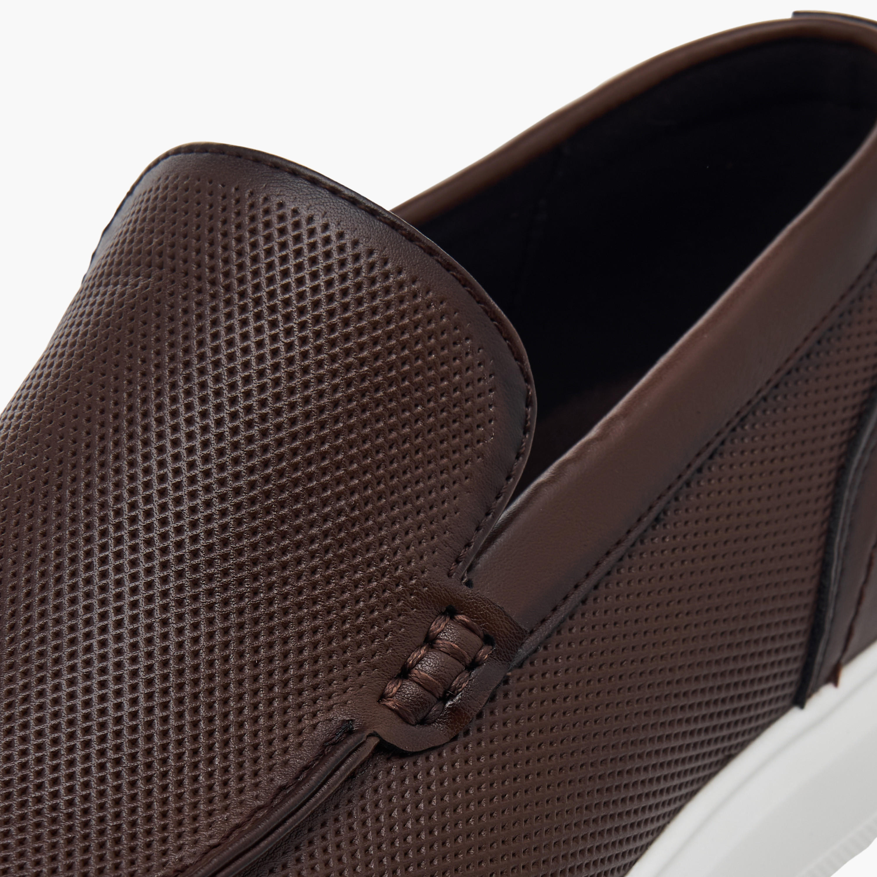 Lee Cooper Men's Textured Slip-On Loafers-men-shoes-loafersandmoccasins-image-4