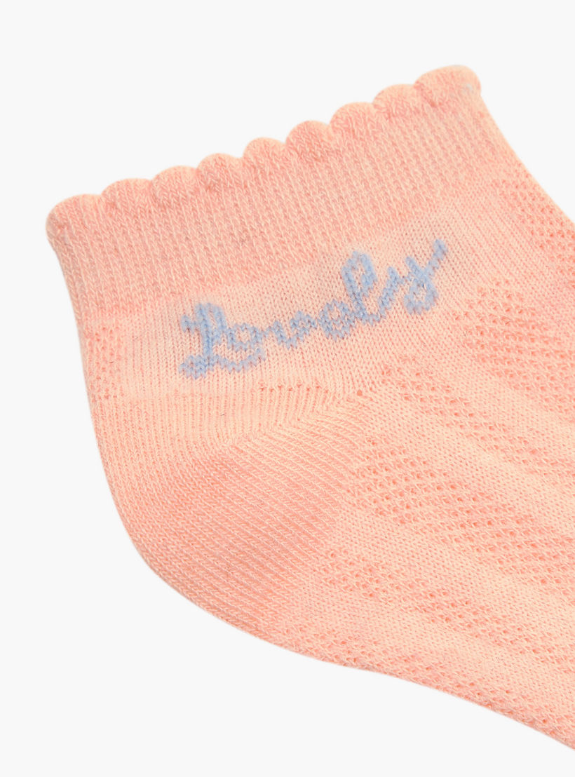 Flora Bella Printed Ankle Length Socks - Set of 5-girls-accessories-socks-image-5