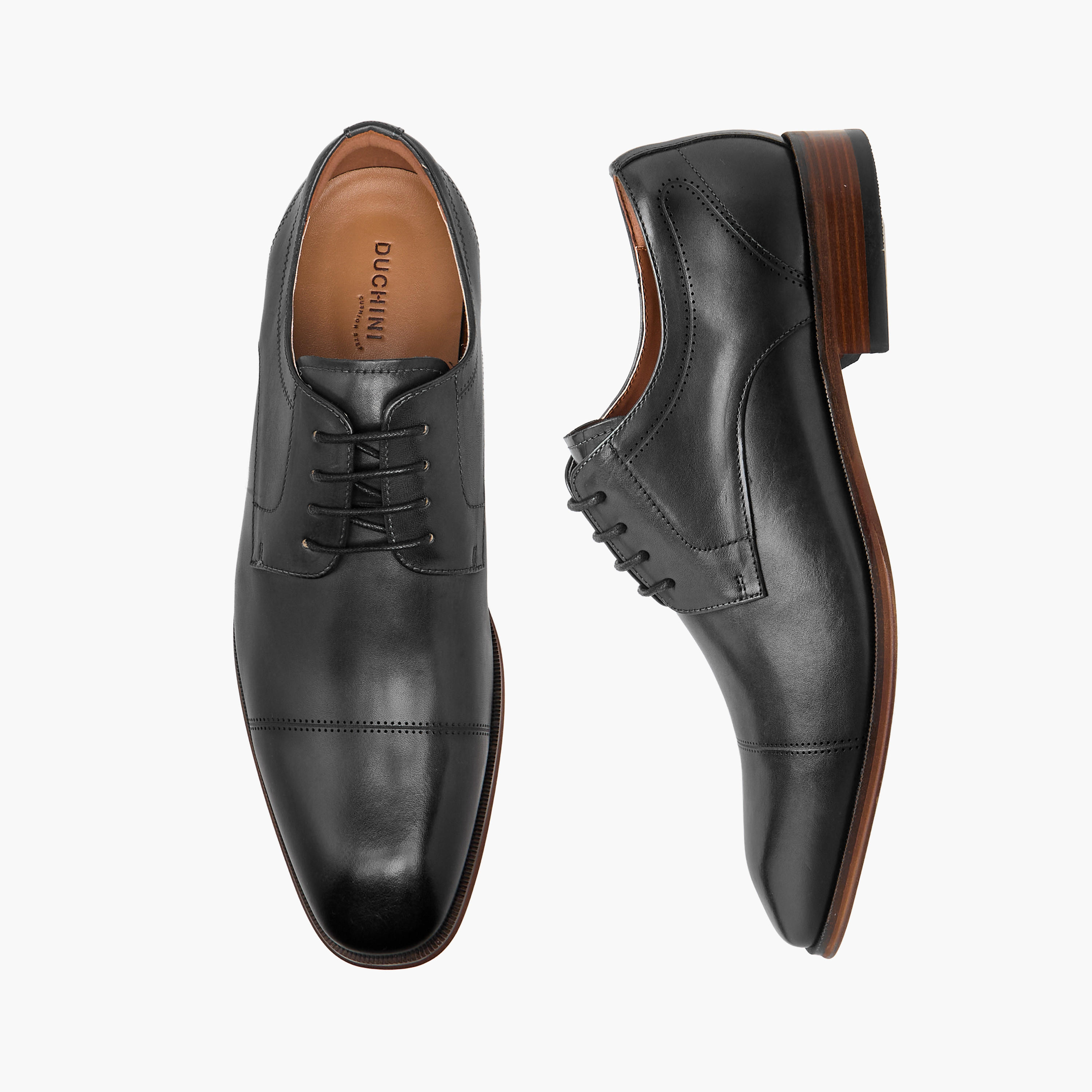 Duchini Men Genuine Leather Lace-Up Derby Shoes-men-shoes-formalshoes-image-1
