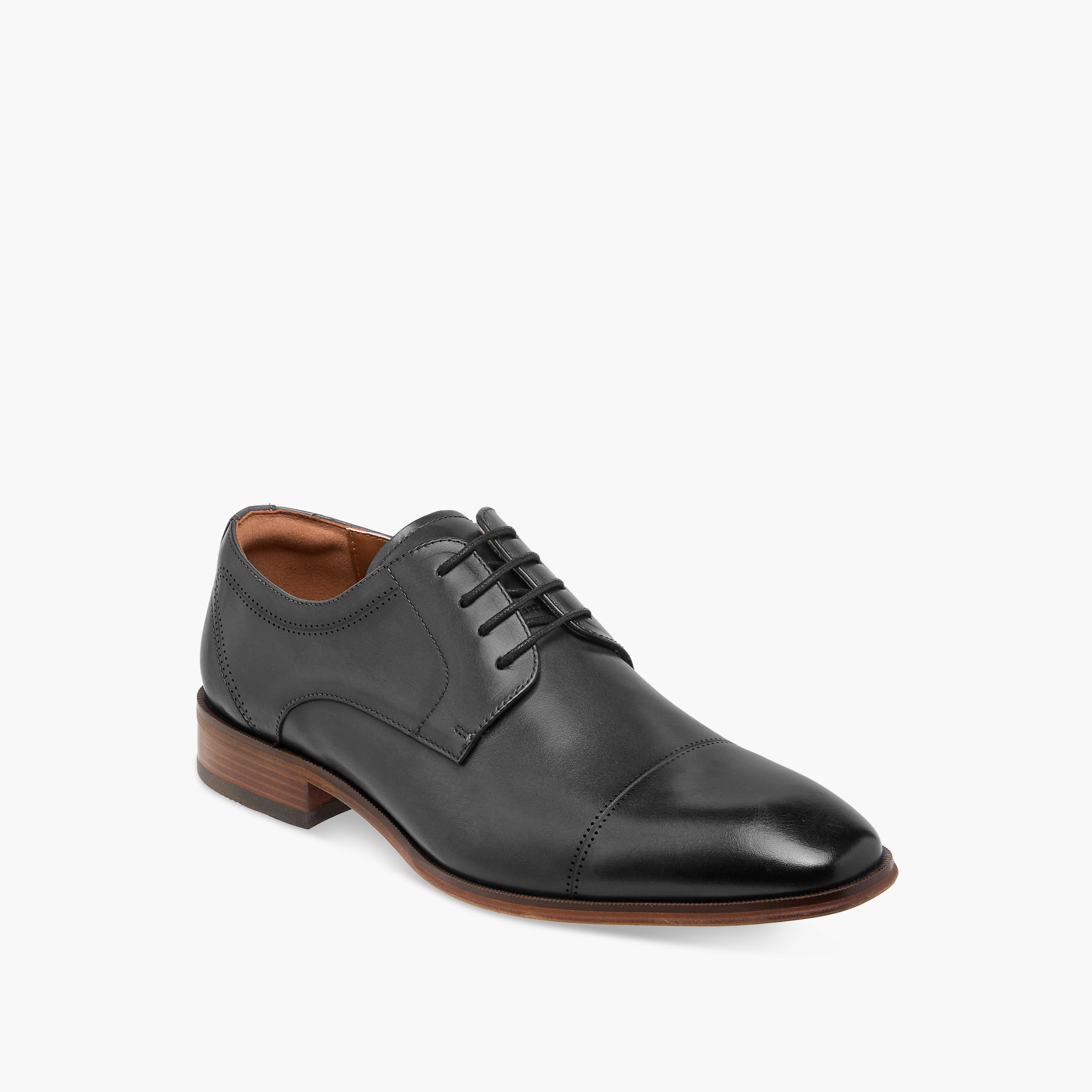 Duchini Men Genuine Leather Lace-Up Derby Shoes-men-shoes-formalshoes-image-2