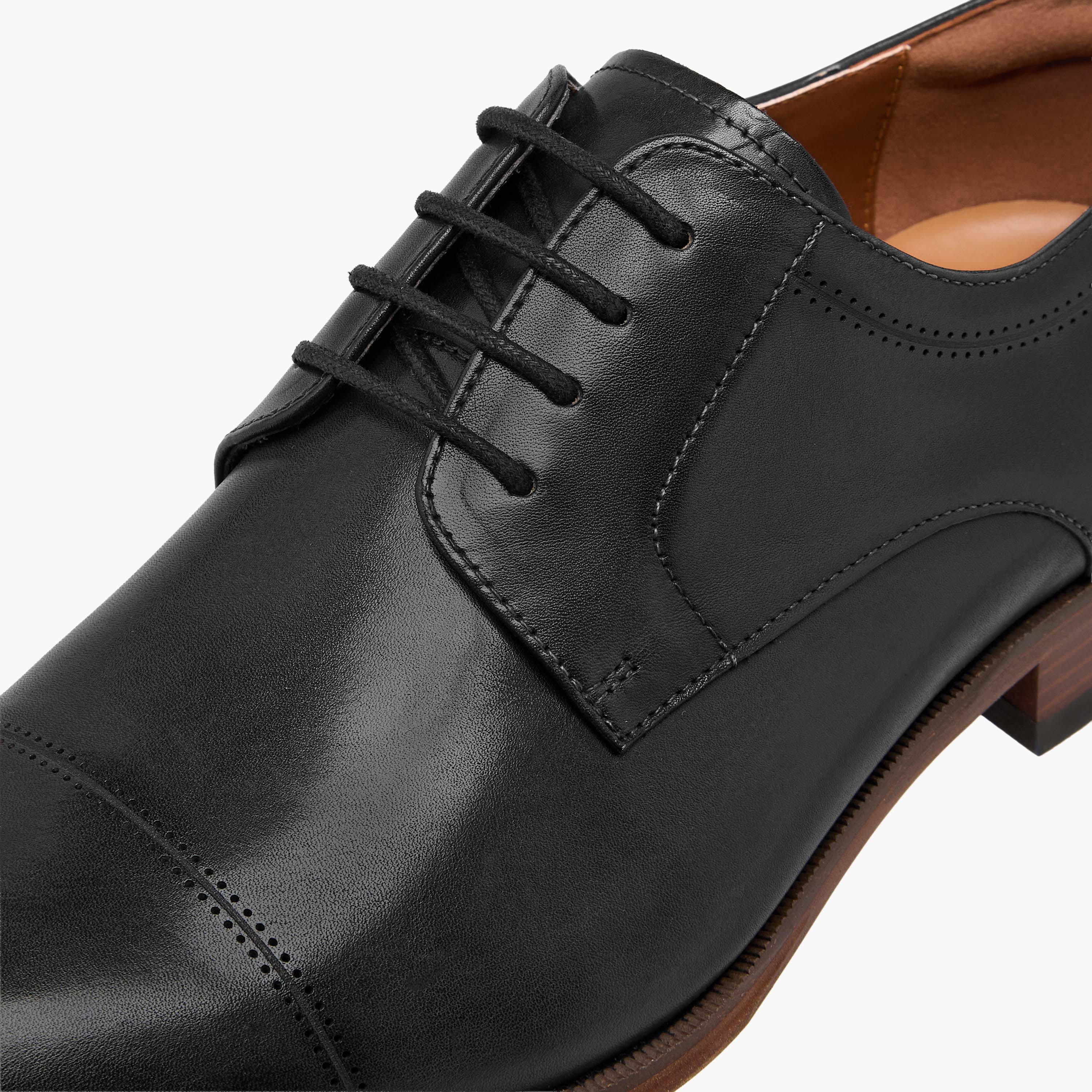 Duchini Men Genuine Leather Lace-Up Derby Shoes-men-shoes-formalshoes-image-4