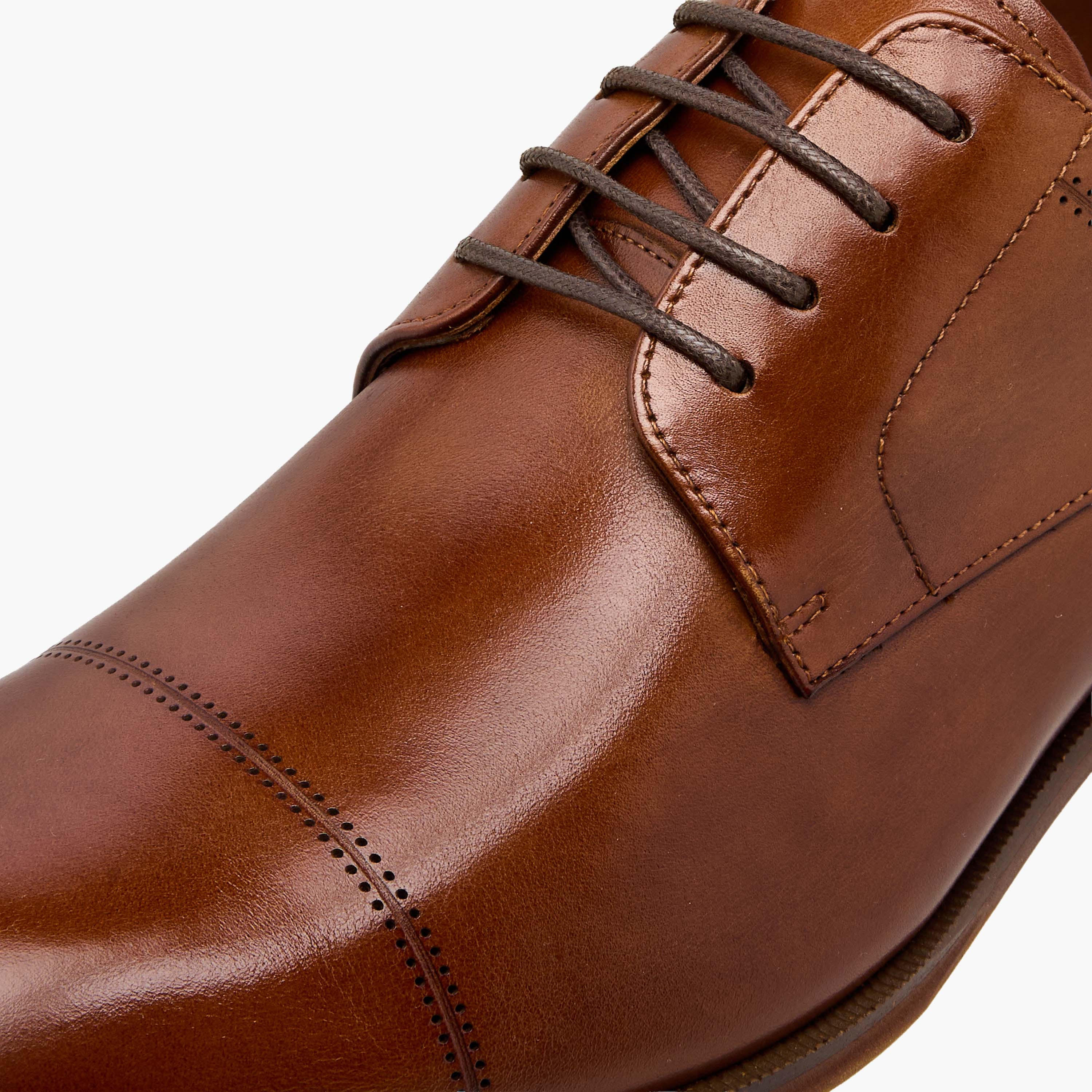 Duchini Men Genuine Leather Lace-Up Derby Shoes-men-shoes-formalshoes-image-4