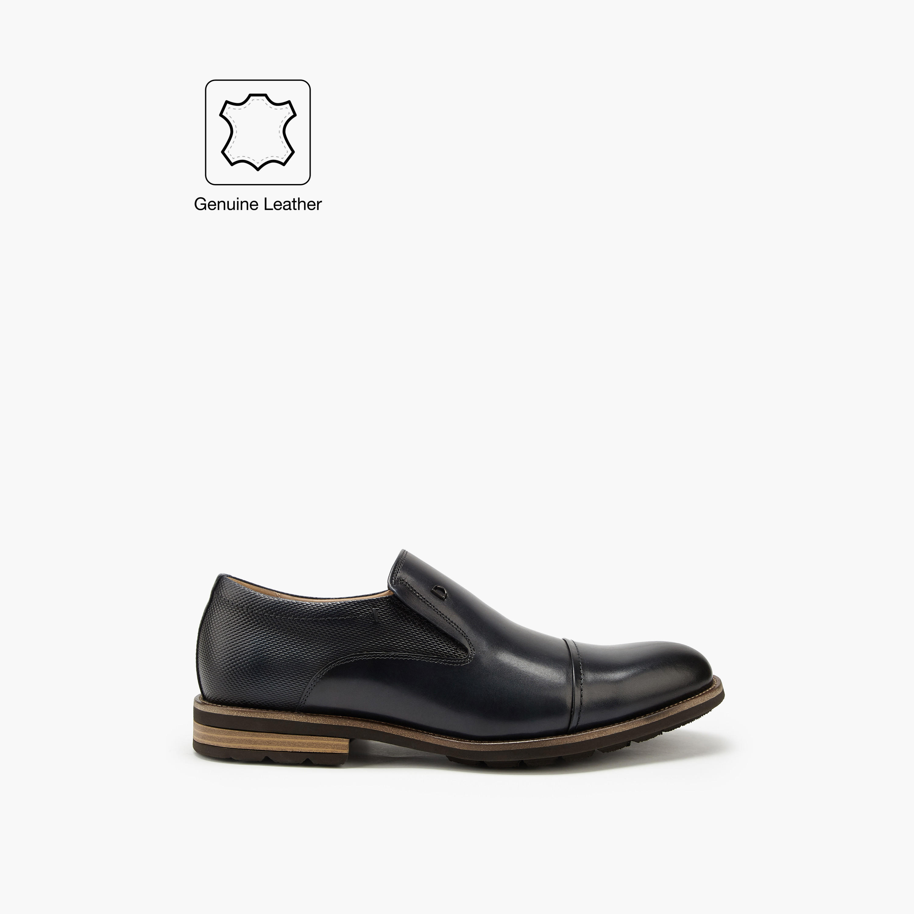 Duchini Men's Leather Solid Slip-On Loafers-men-shoes-formalshoes-image-2