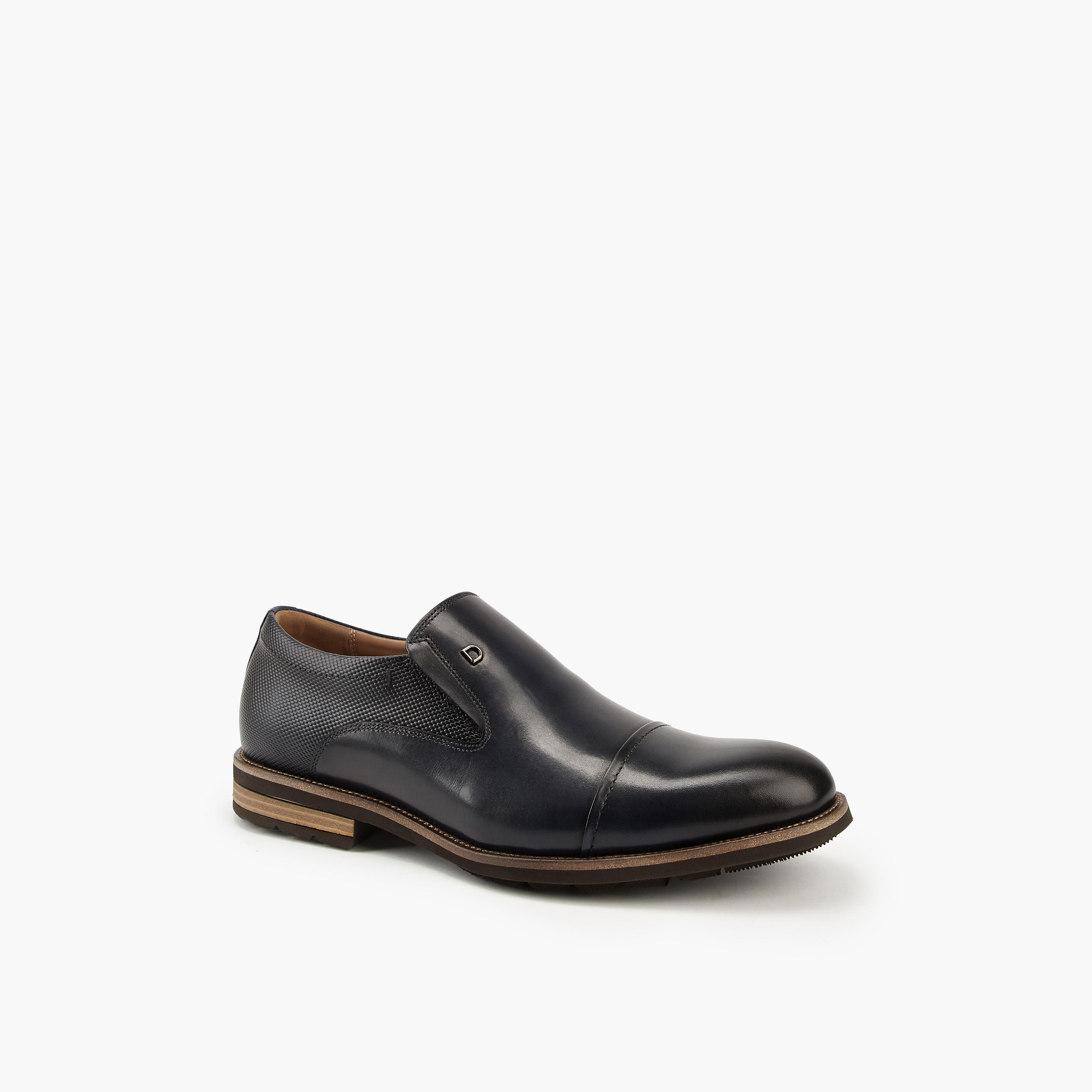 Duchini Men's Leather Solid Slip-On Loafers-men-shoes-formalshoes-image-3