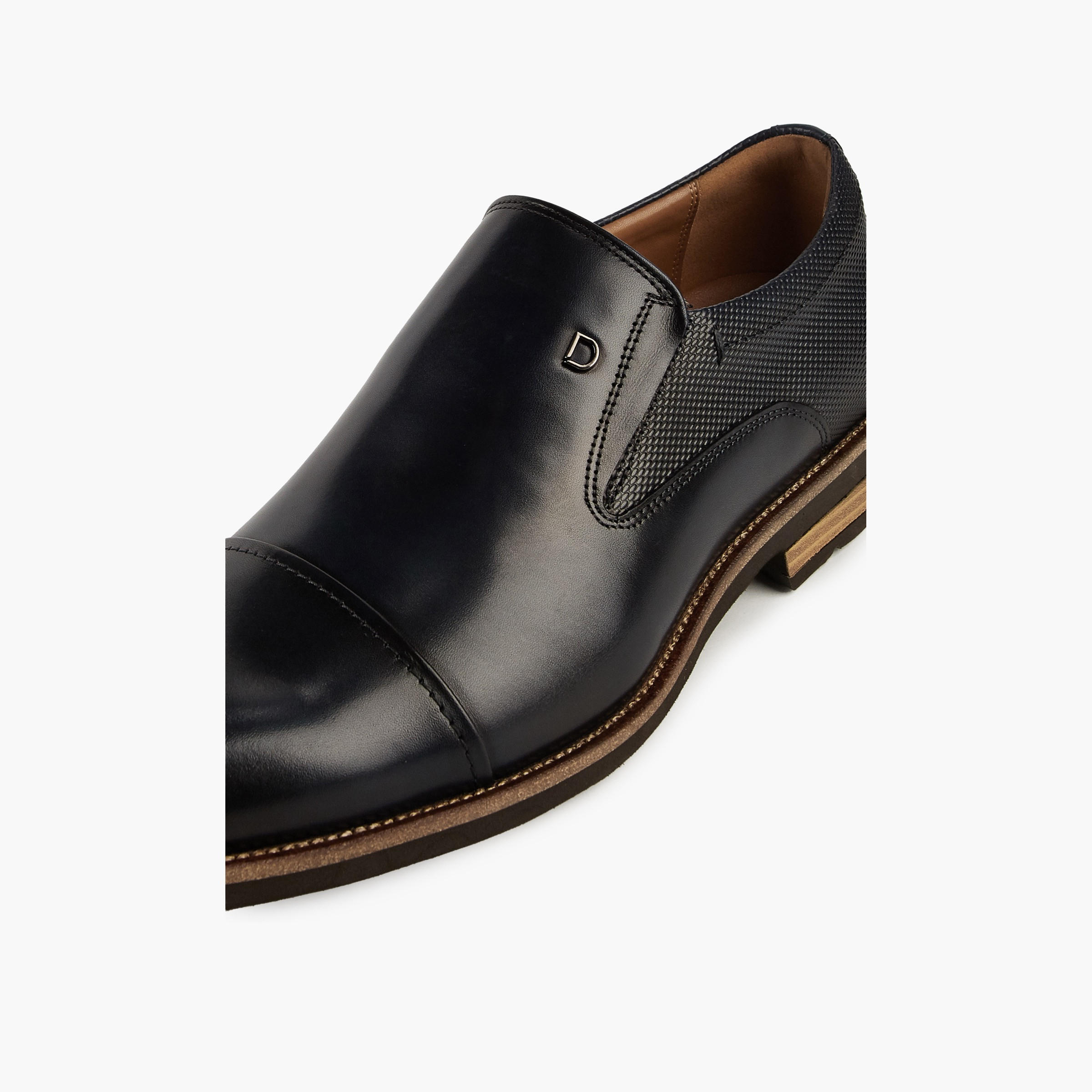 Duchini Men's Leather Solid Slip-On Loafers-men-shoes-loafersandmoccasins-image-4
