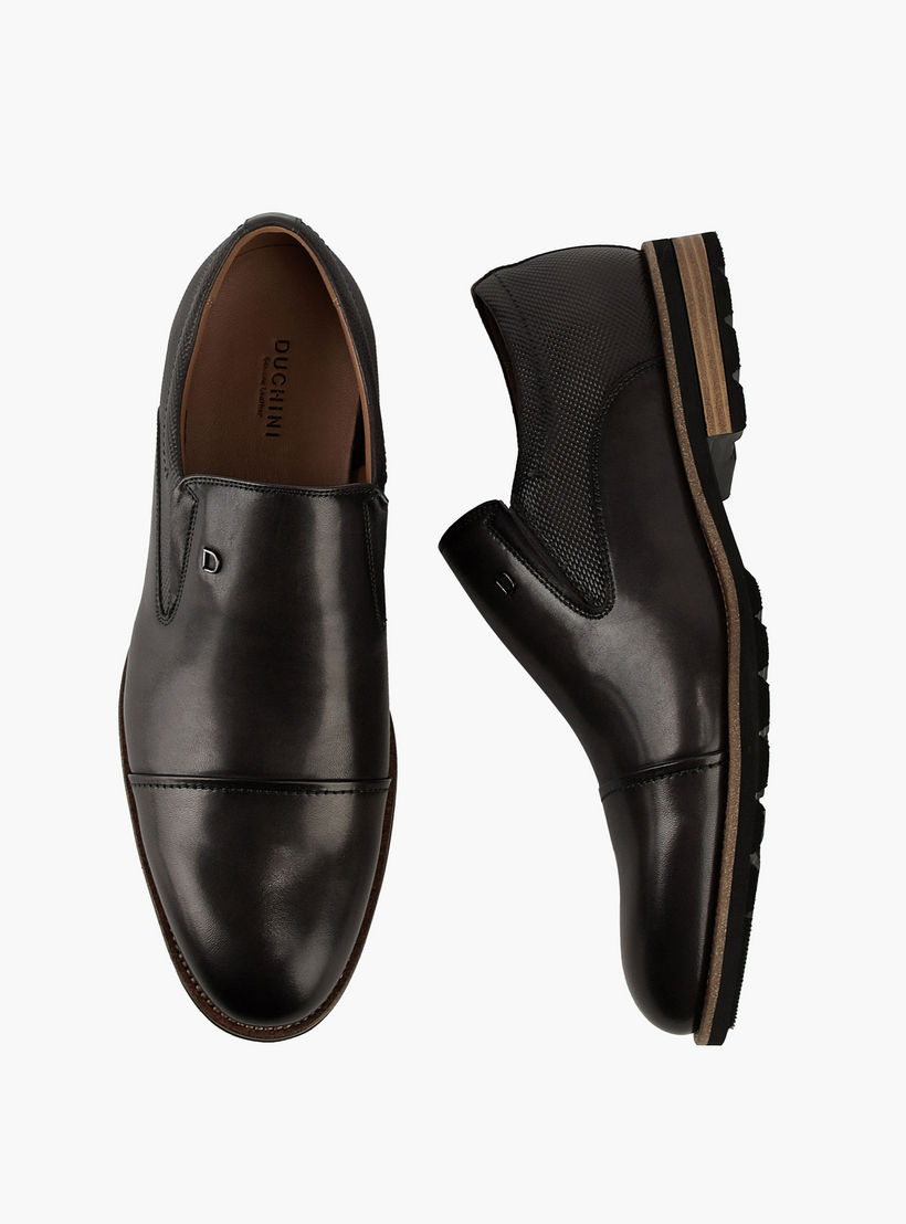 Duchini Men's Leather Solid Slip-On Loafers-men-shoes-loafersandmoccasins-image-1