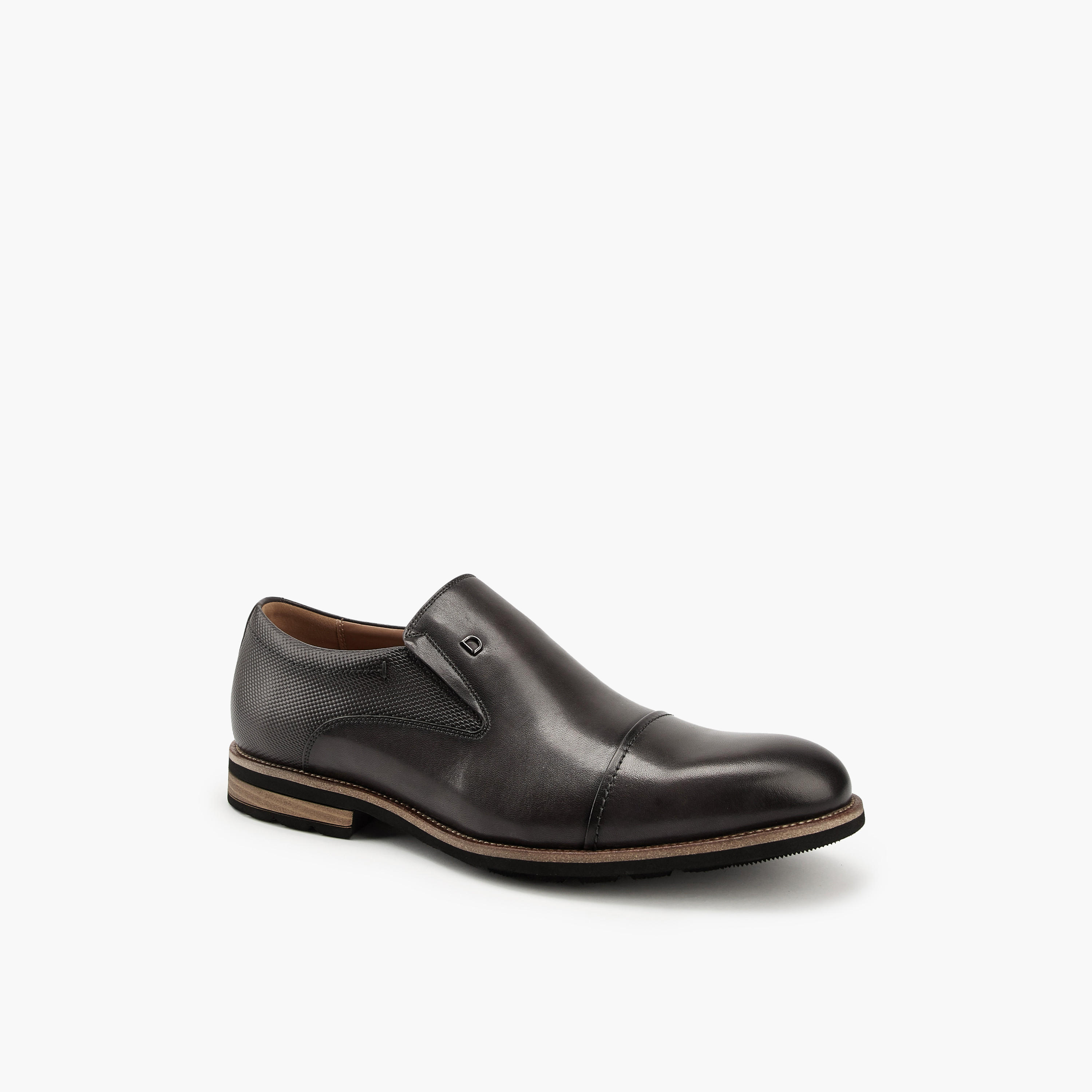 Duchini Men's Leather Solid Slip-On Loafers-men-shoes-loafersandmoccasins-image-3