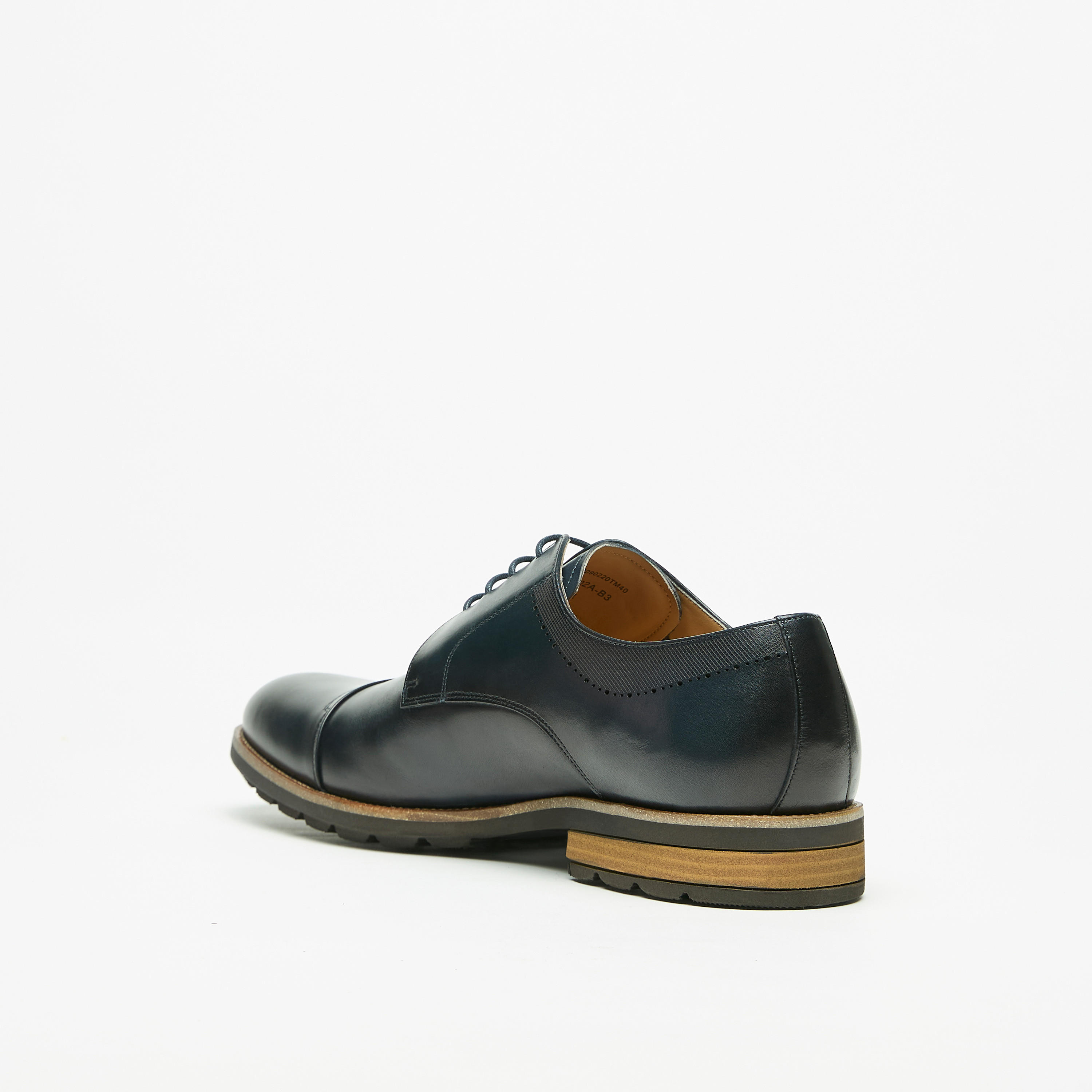 Duchini Men's Solid Derby Shoes with Lace-Up Closure-men-shoes-formalshoes-image-3