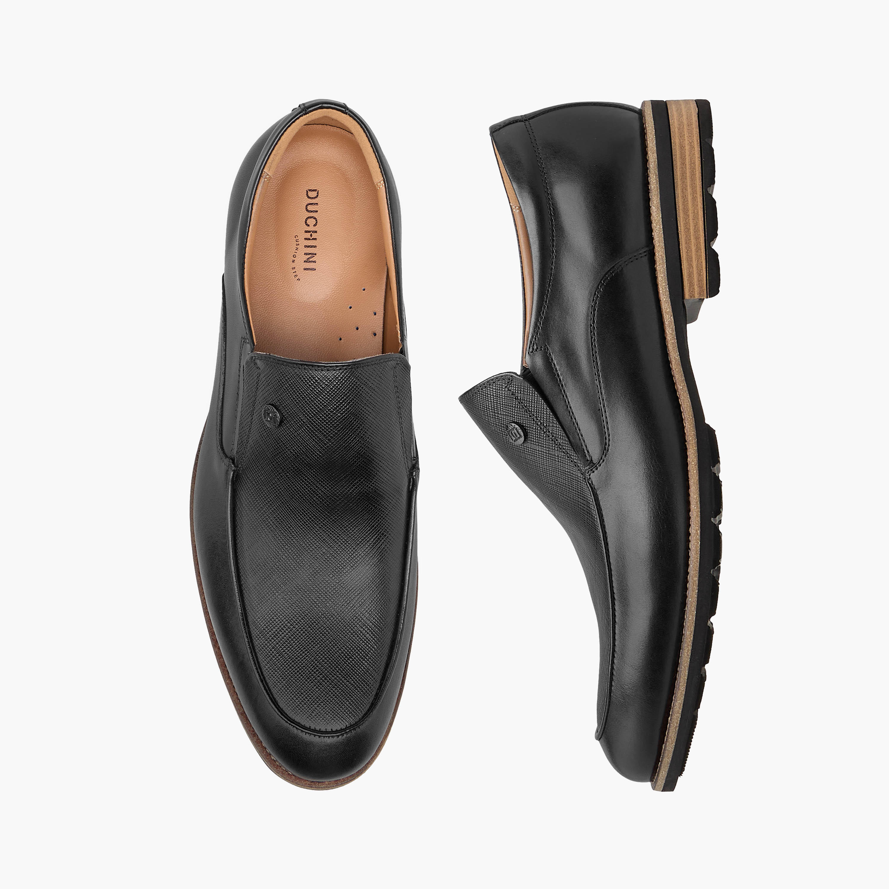 Duchini Men Genuine Leather Slip-On Loafers-men-shoes-loafersandmoccasins-image-1