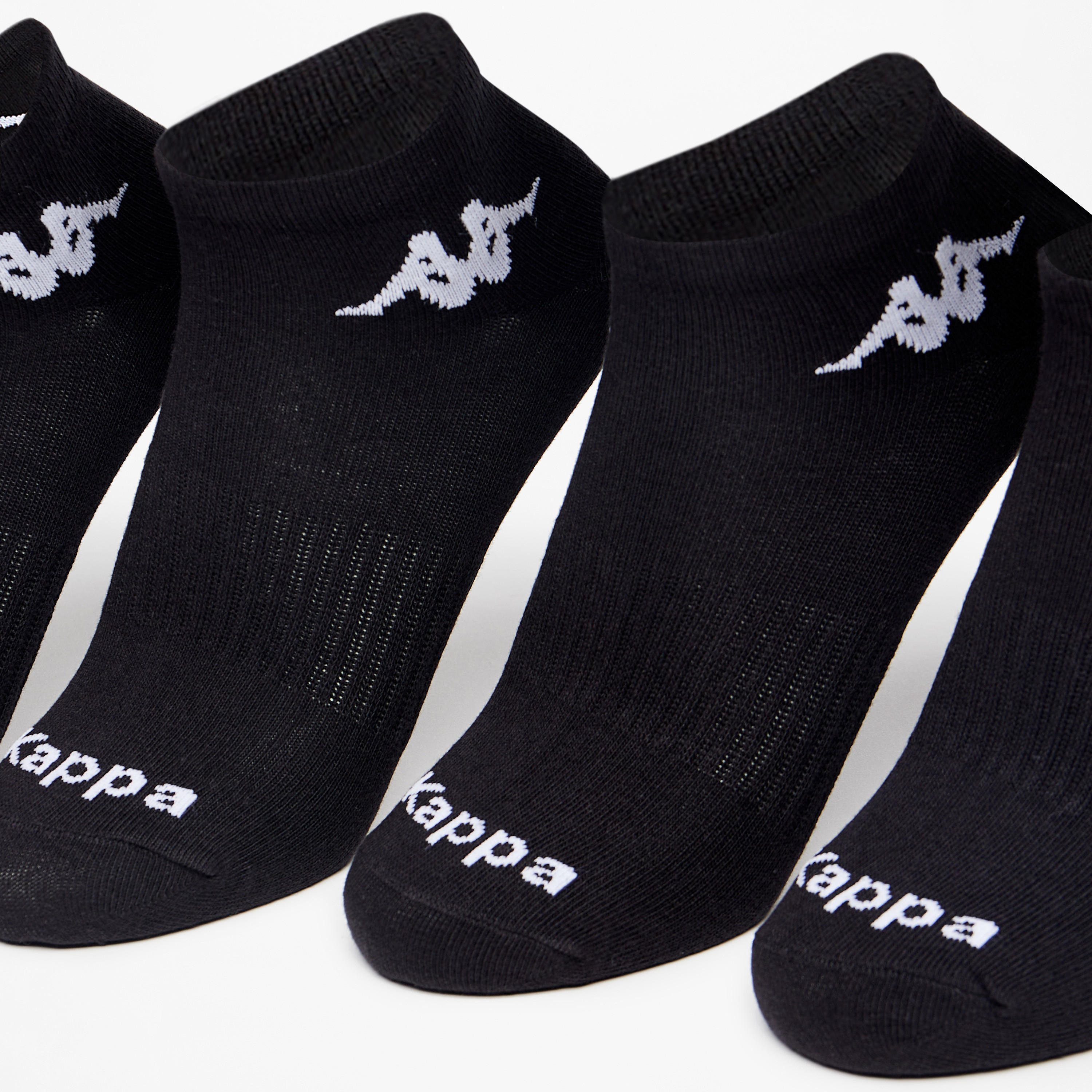 طقم جوارب رياضية 5 أزواج بطول الكاحل وتفاصيل الشعار من كابا-women-socksandstockings-image-2