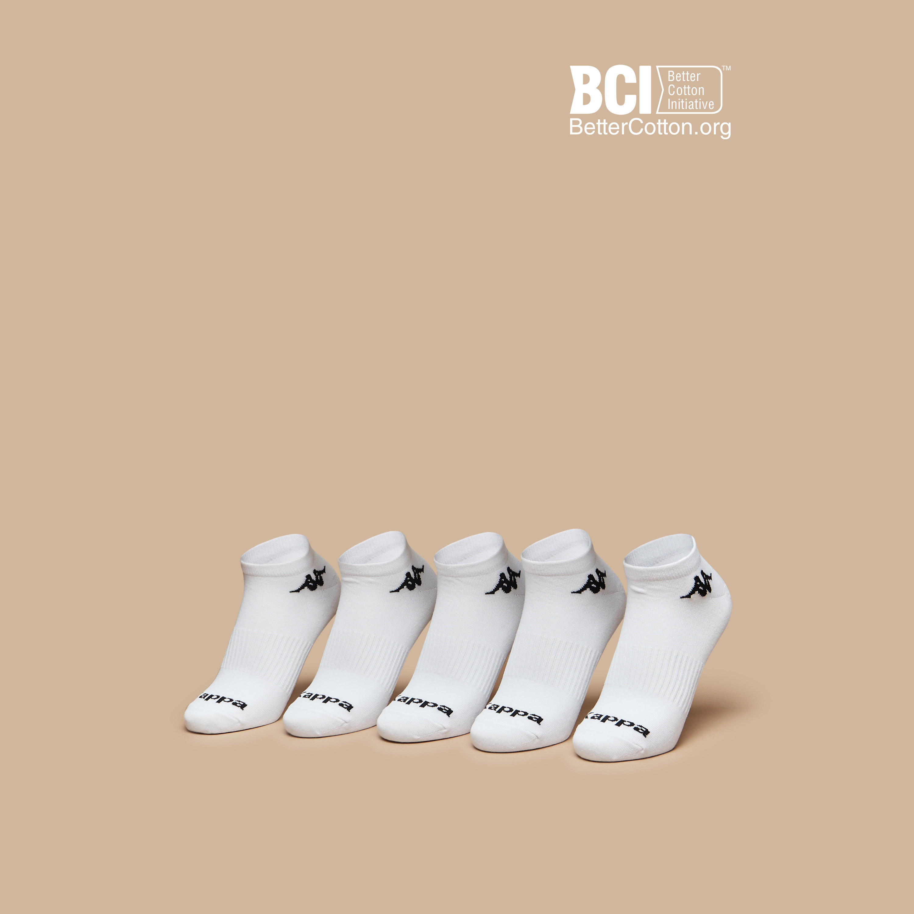 Kappa Logo Detail Ankle Length Sports Socks - Set of 5-women-socksandstockings-image-1