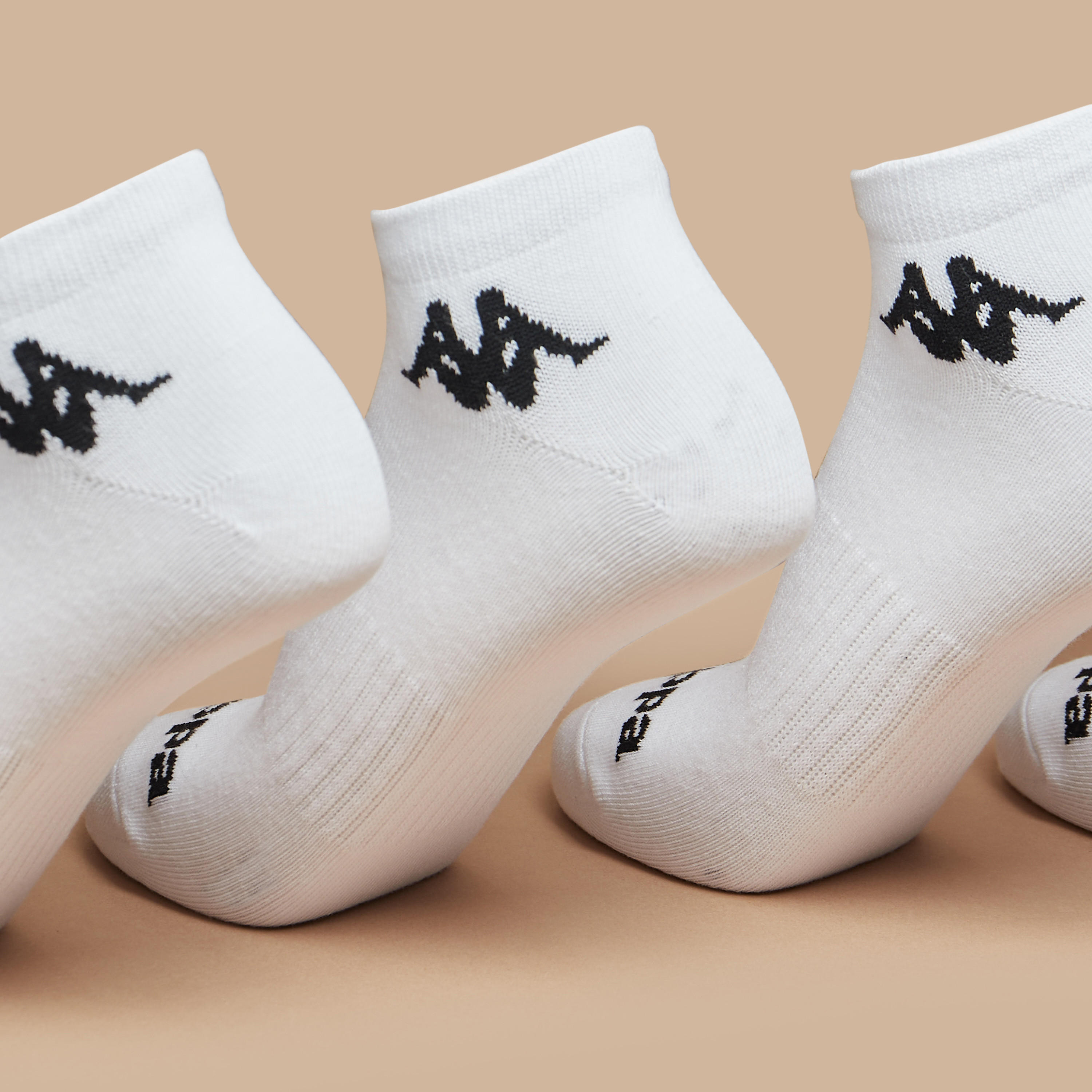 Kappa Logo Detail Ankle Length Sports Socks - Set of 5-women-socksandstockings-image-2