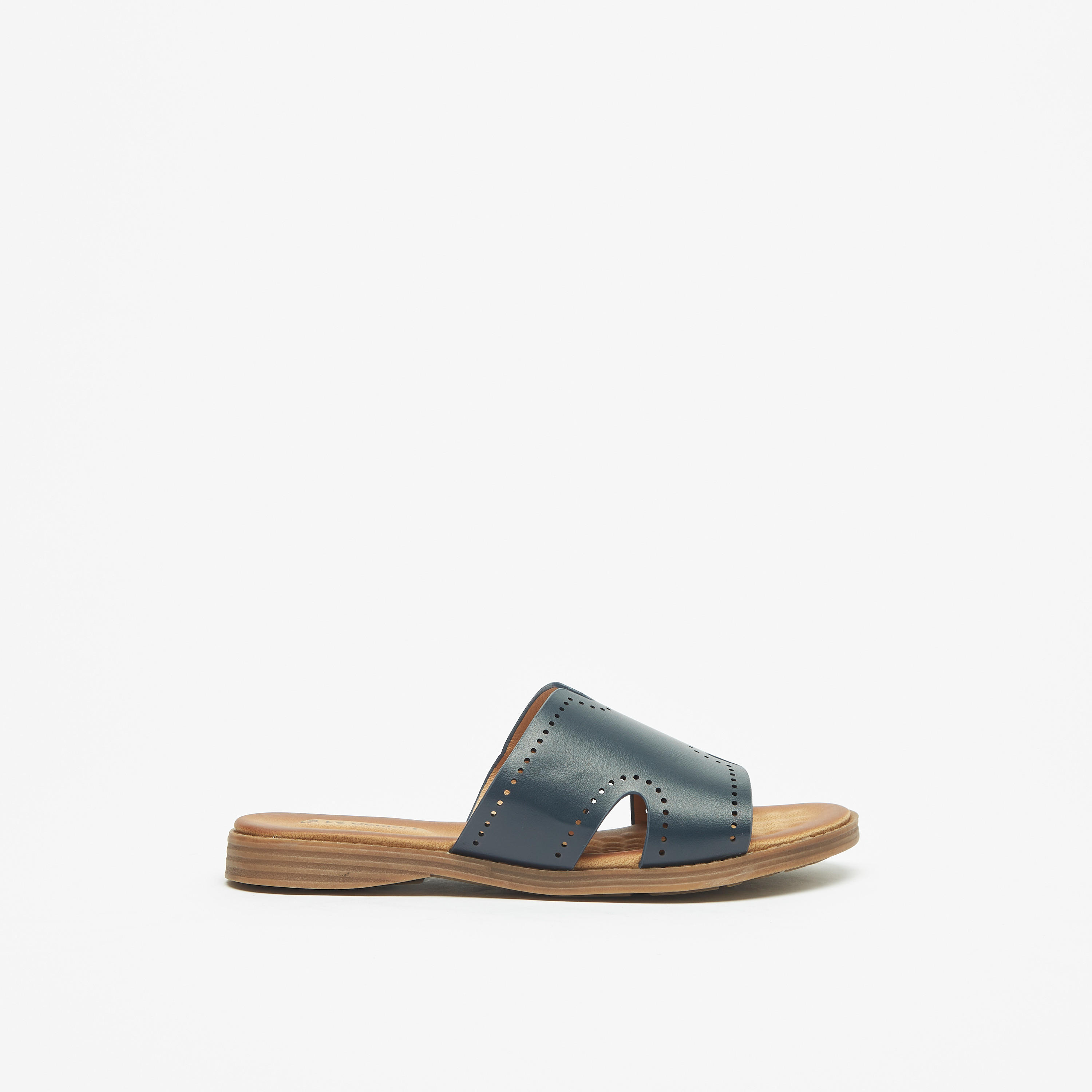 Le Confort Perforated Slip-On Slide Sandals-women-shoes-flats-sandals-image-3