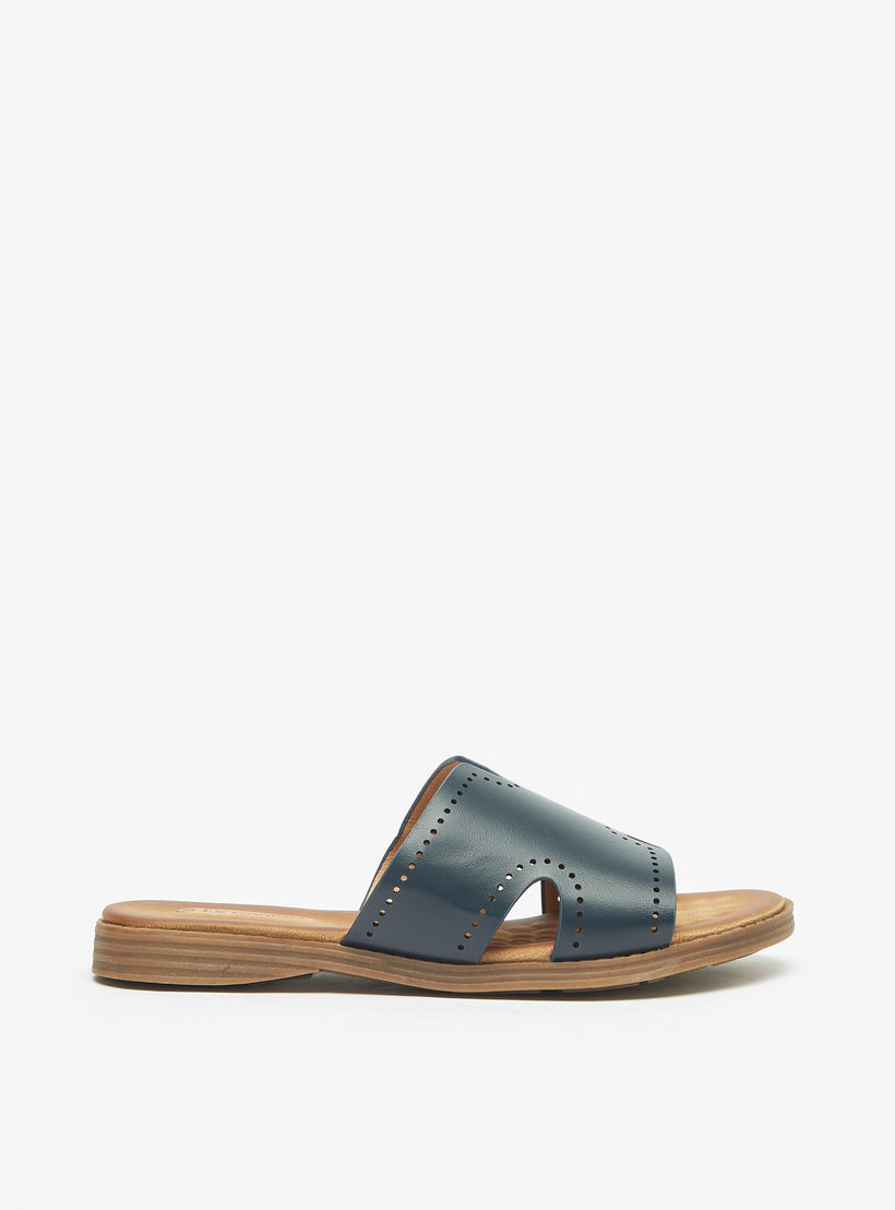 Le Confort Perforated Slip-On Slide Sandals-women-shoes-flats-sandals-image-3