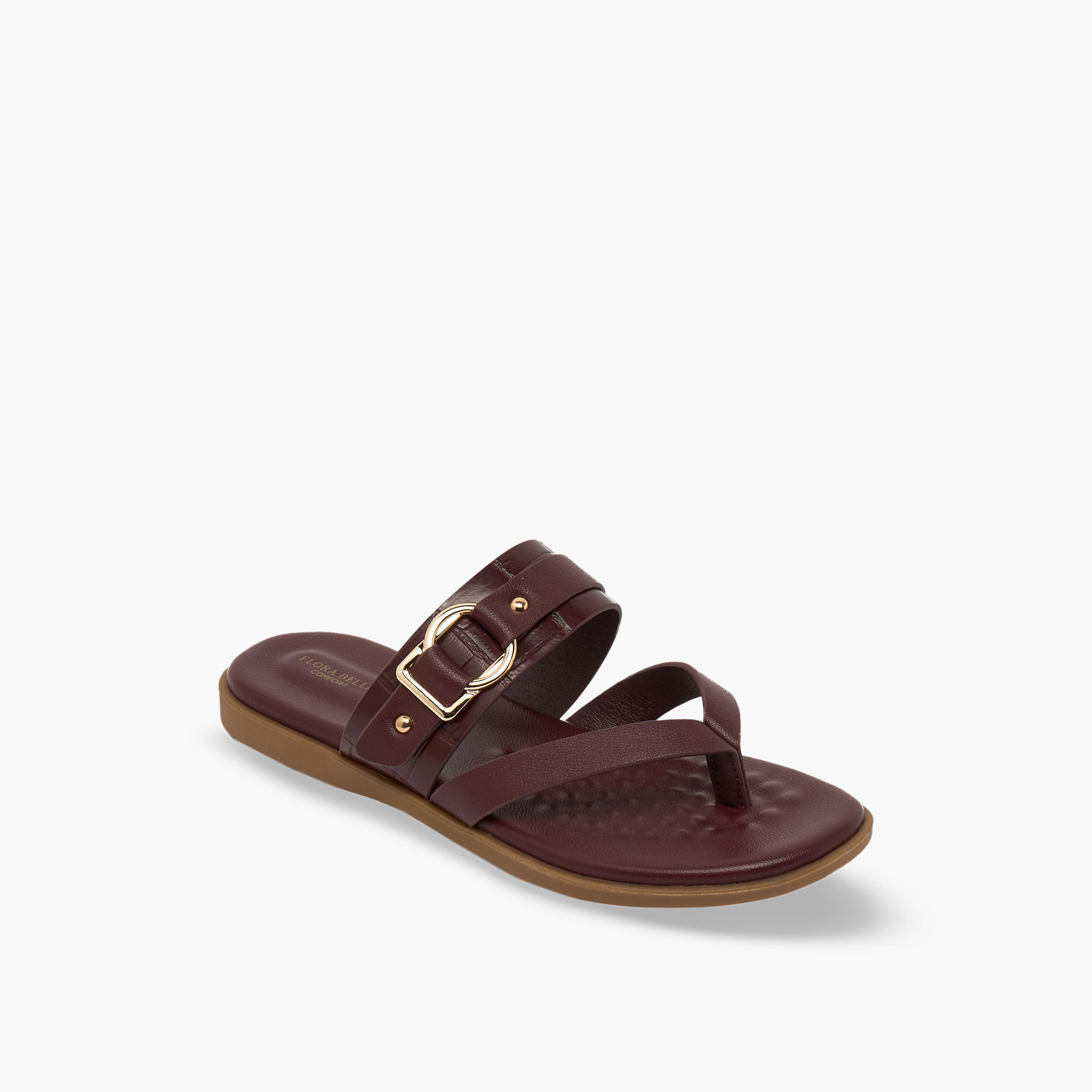 صندل بزينة إبزيم للنساء من فلورا بيلا-women-shoes-flats-sandals-image-2