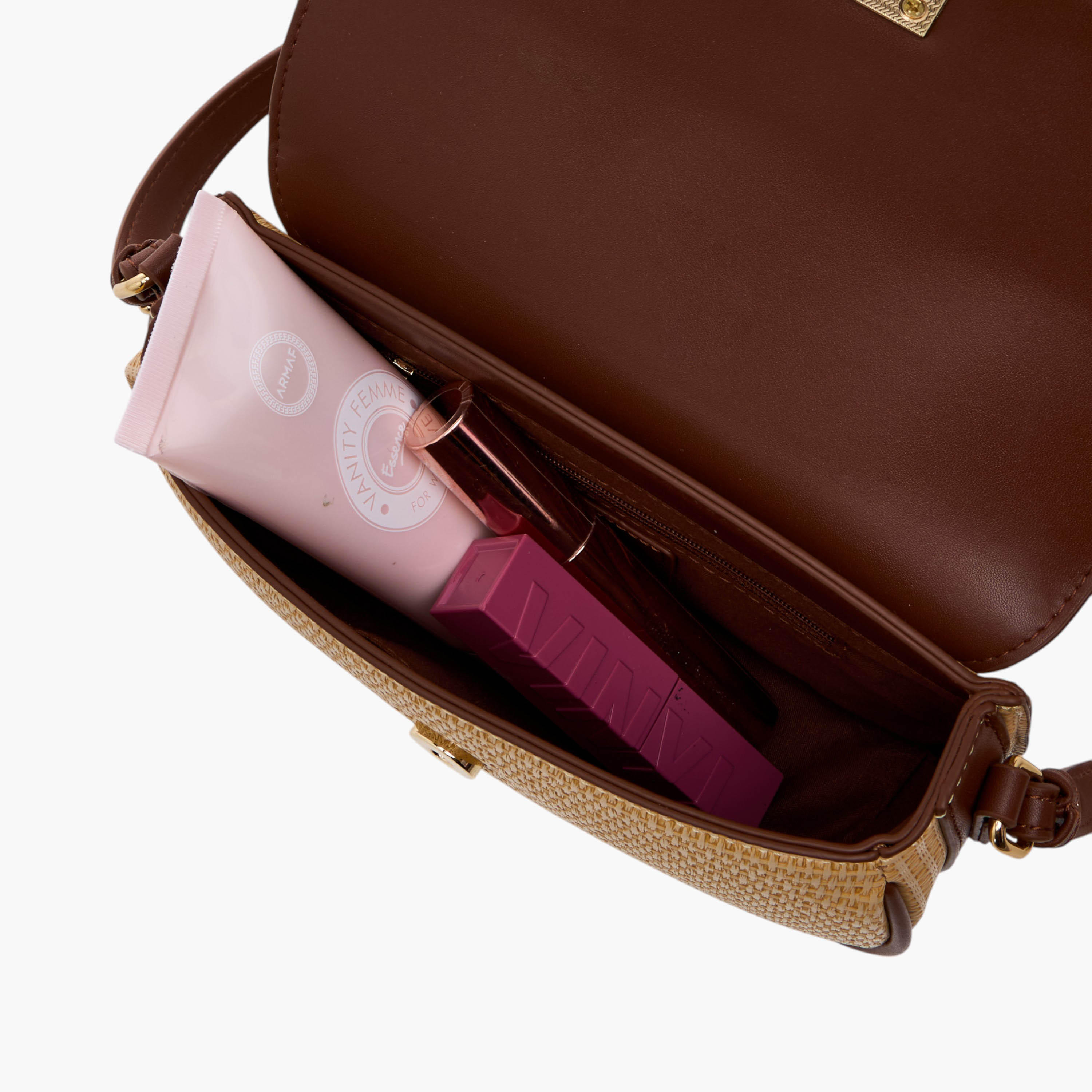 شنطة كروس بودي بارزة الملمس بحزام قابل للتعديل وإغلاق بزر مغناطيسي من فلورا بيلا-women-bagsandwallets-handbags-image-7