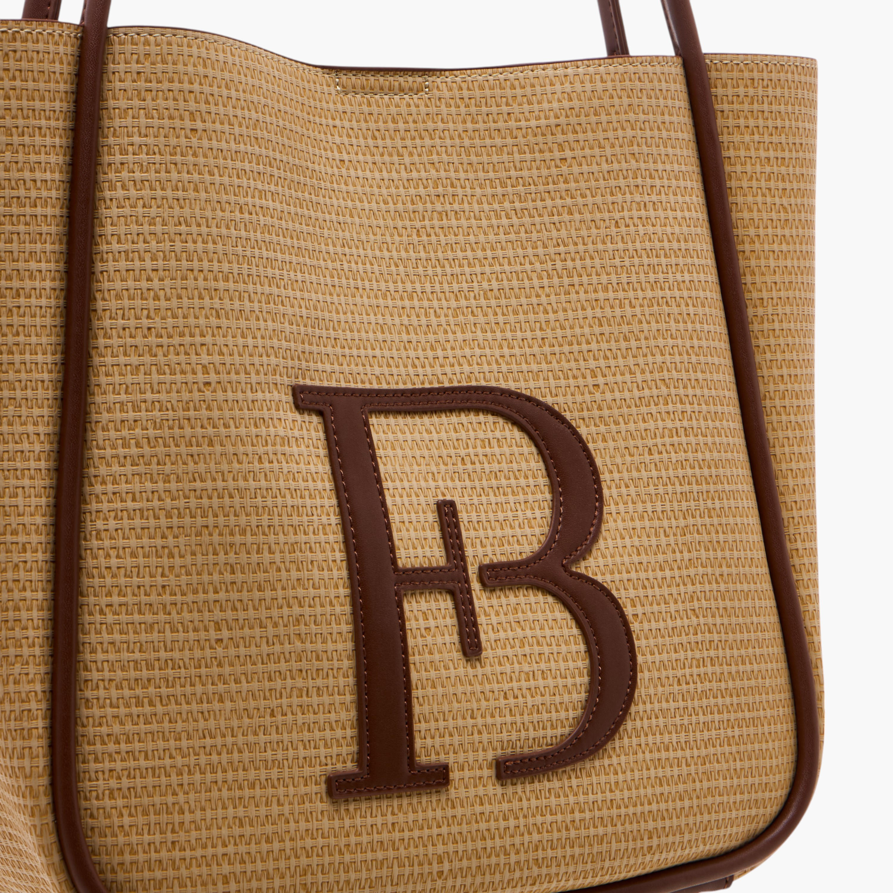 Flora Bella Textured Tote Bag with Double Handle and Pouch-women-bagsandwallets-handbags-image-7