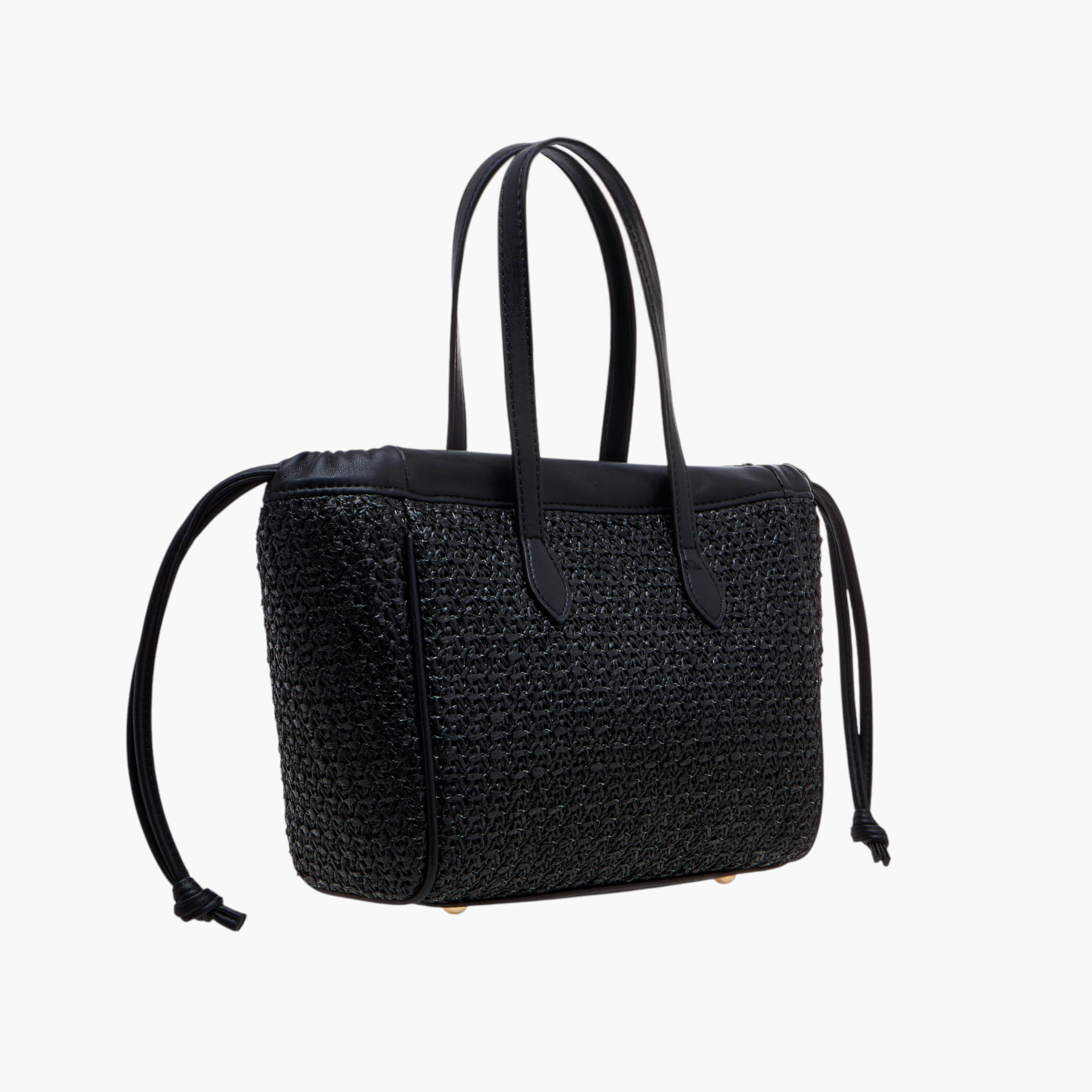 Flora Bella Textured Tote Bag with Double Handle and Magnetic Button Closure-women-bagsandwallets-handbags-image-3