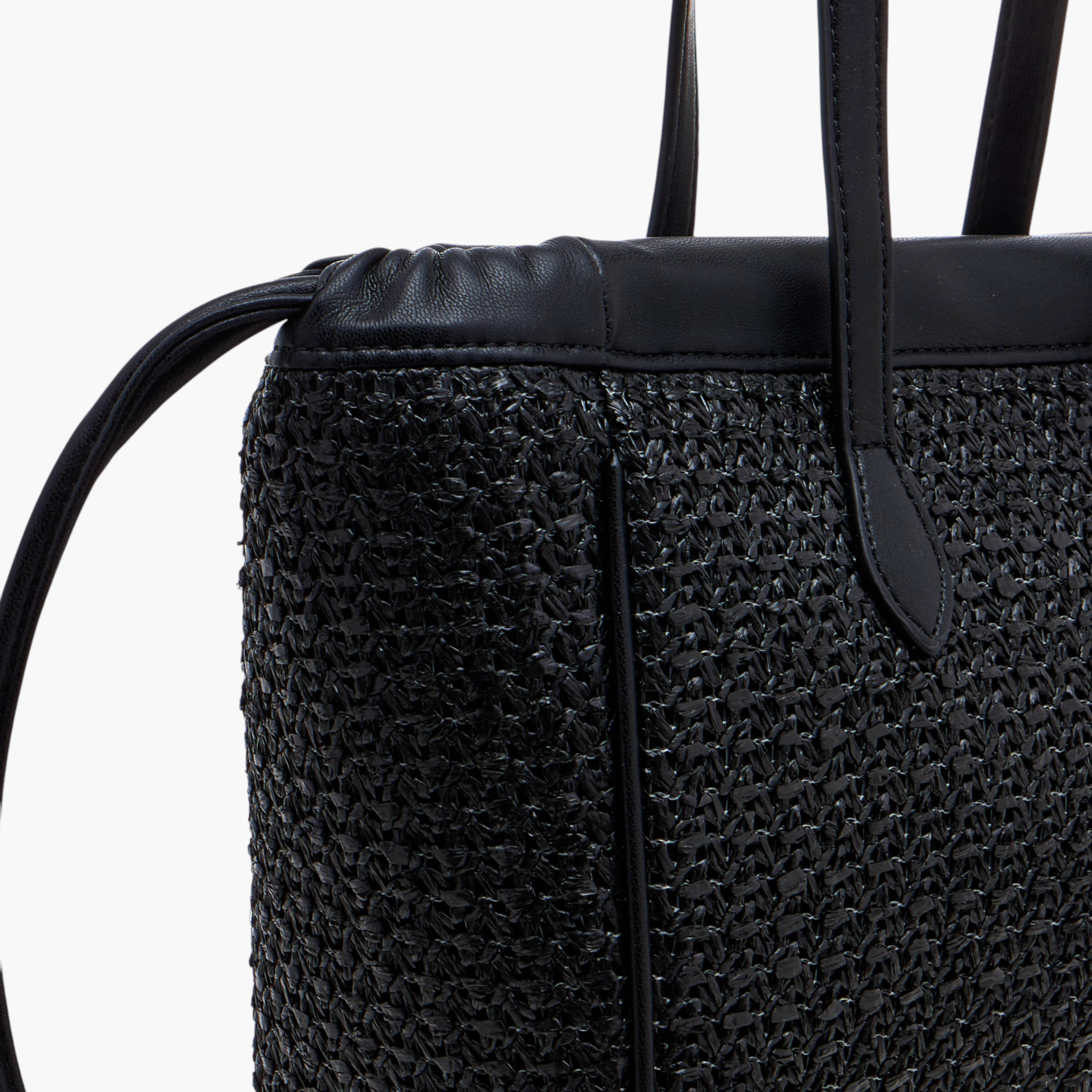 Flora Bella Textured Tote Bag with Double Handle and Magnetic Button Closure-women-bagsandwallets-handbags-image-5