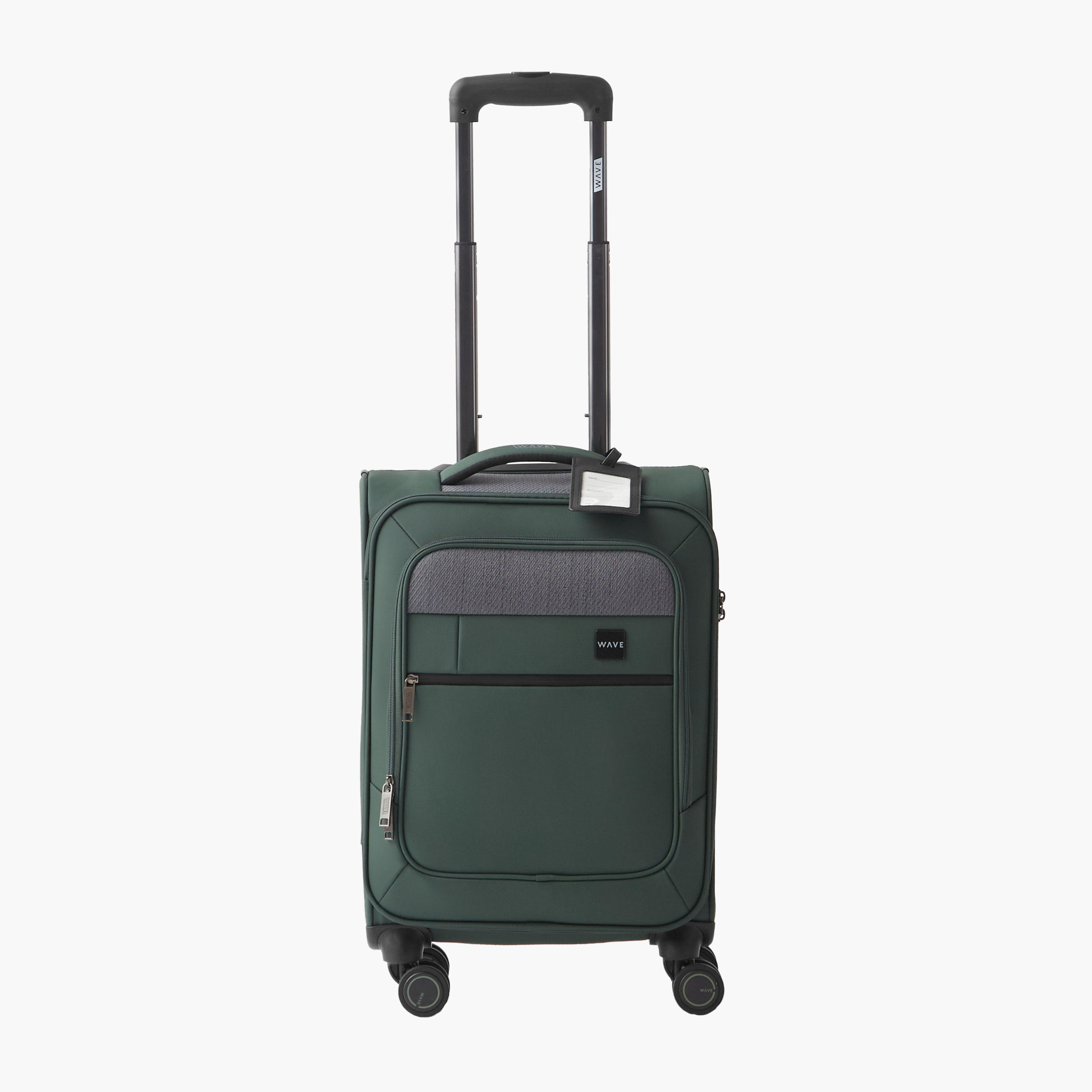 WAVE Colourblock Softcase Trolley Bag with Retractable Handle -  24 Inches Check-In Bag-travel-luggagesandbags-luggage-image-1