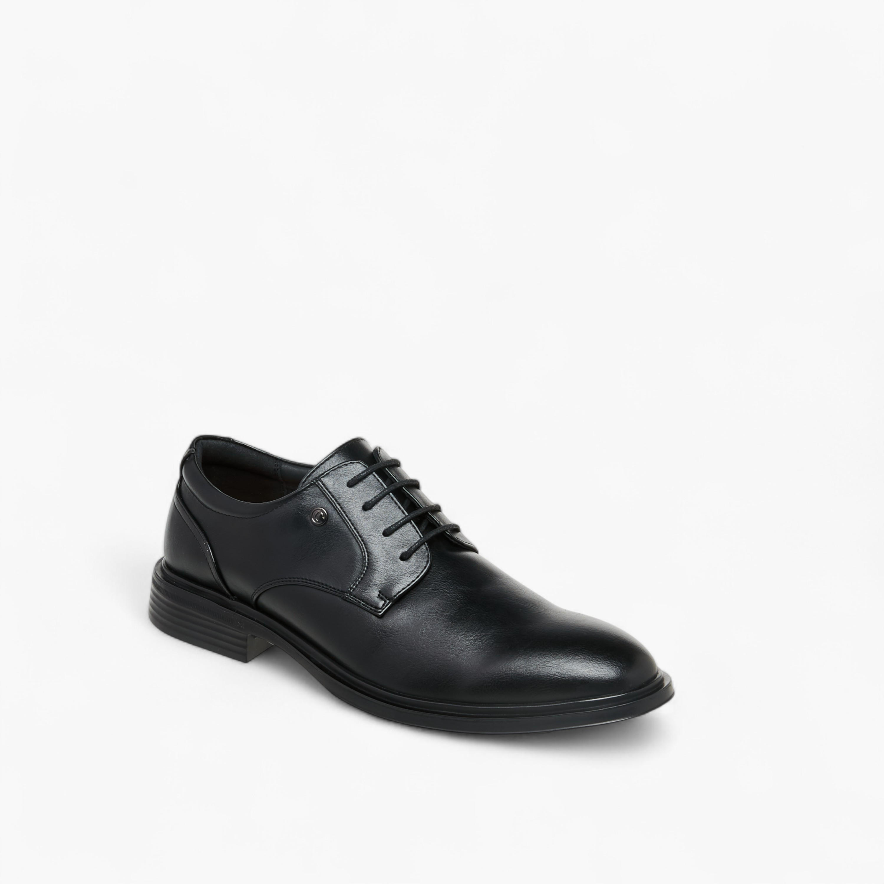 Le Confort Solid Lace-Up Derby Shoes-men-shoes-formalshoes-image-2