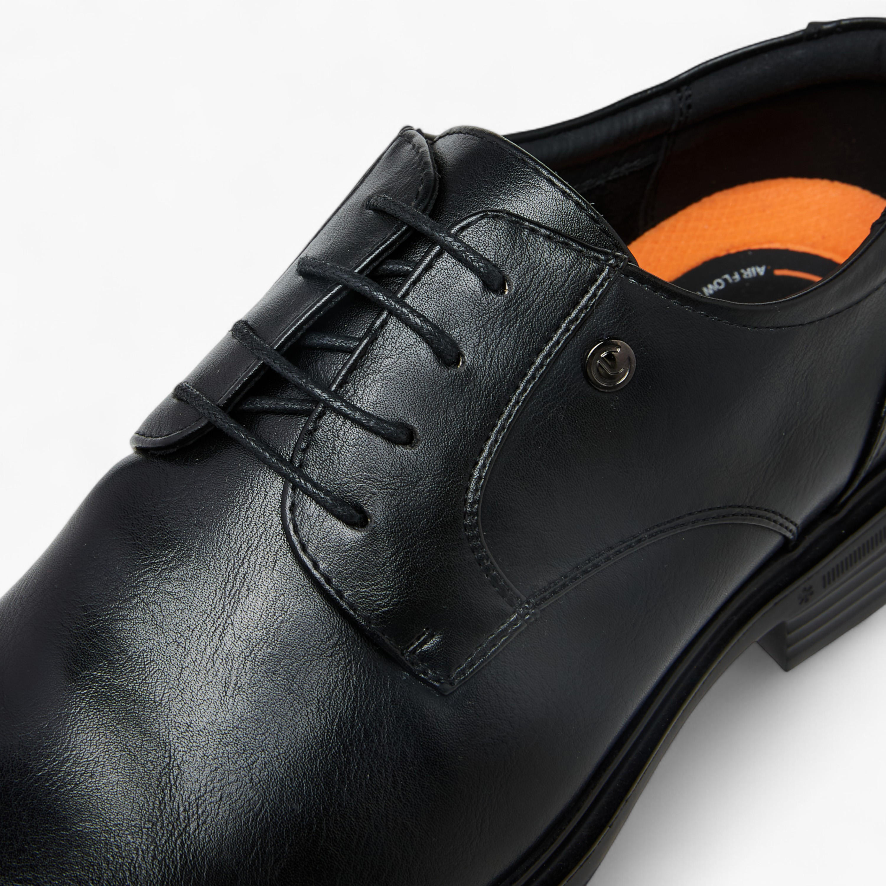 Le Confort Solid Lace-Up Derby Shoes-men-shoes-formalshoes-image-4