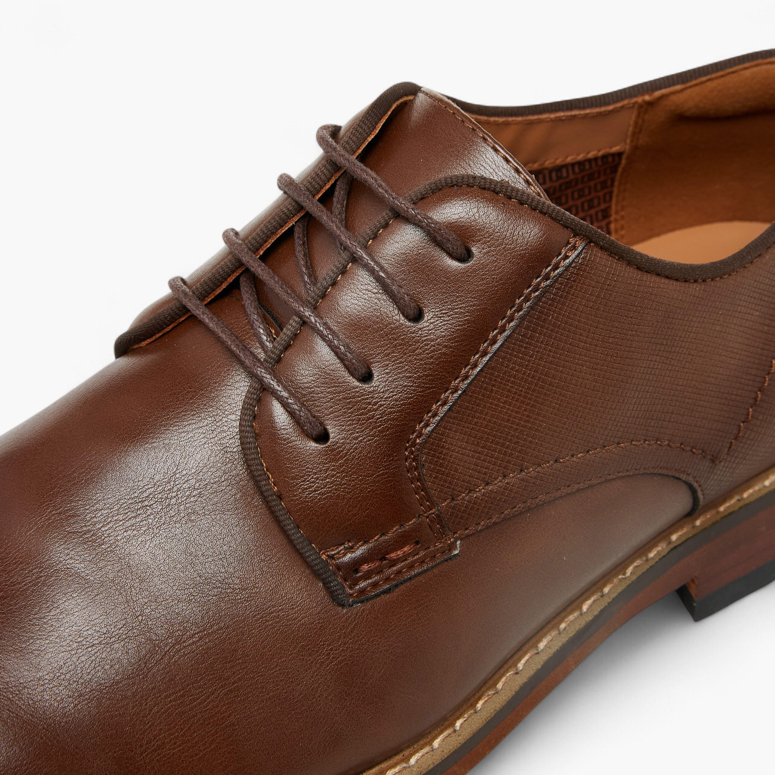 Duchini Men's Solid Lace-Up Derby Shoes-men-shoes-formalshoes-image-4
